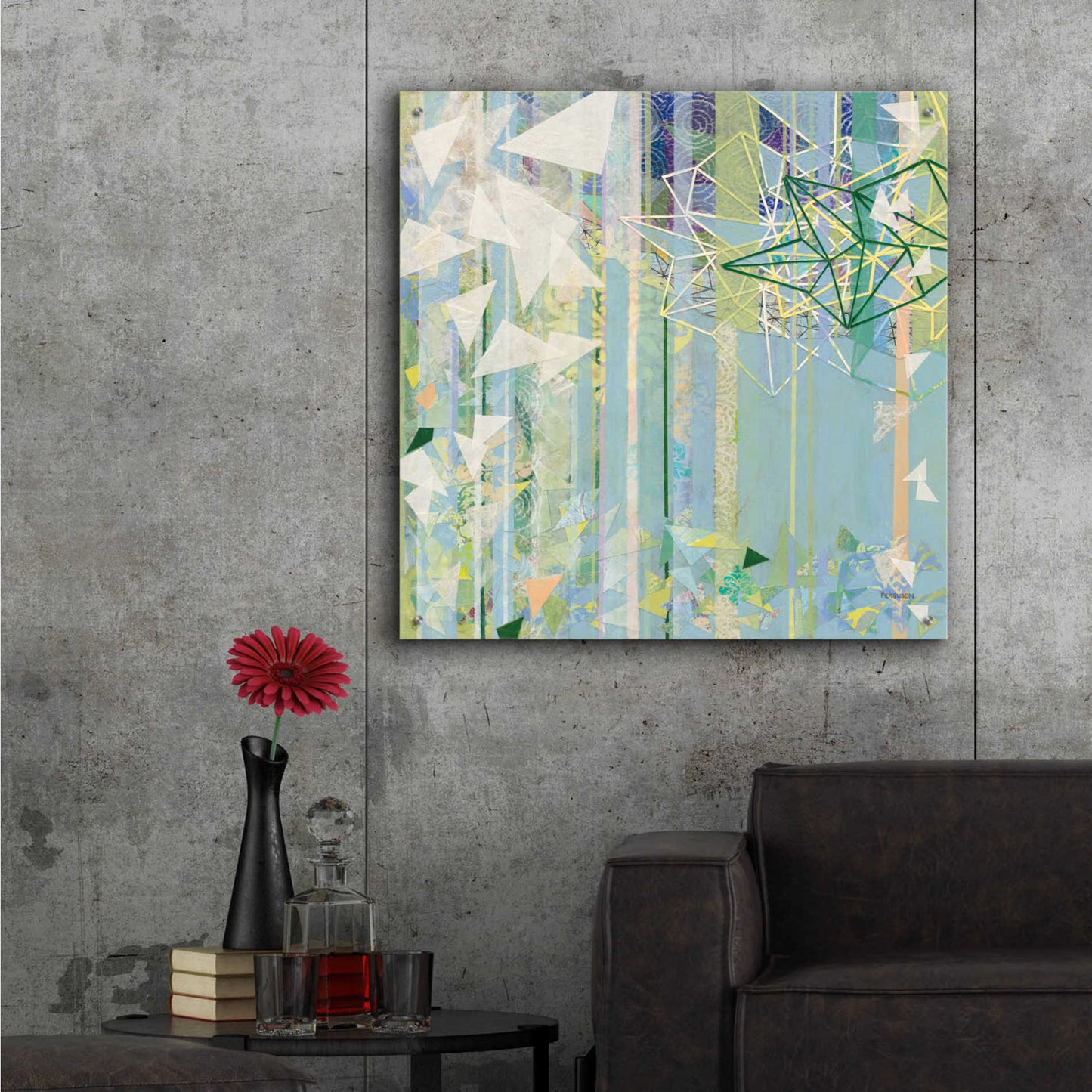 Epic Art 'Hanging Around I' by Kathy Ferguson, Acrylic Glass Wall Art,36x36