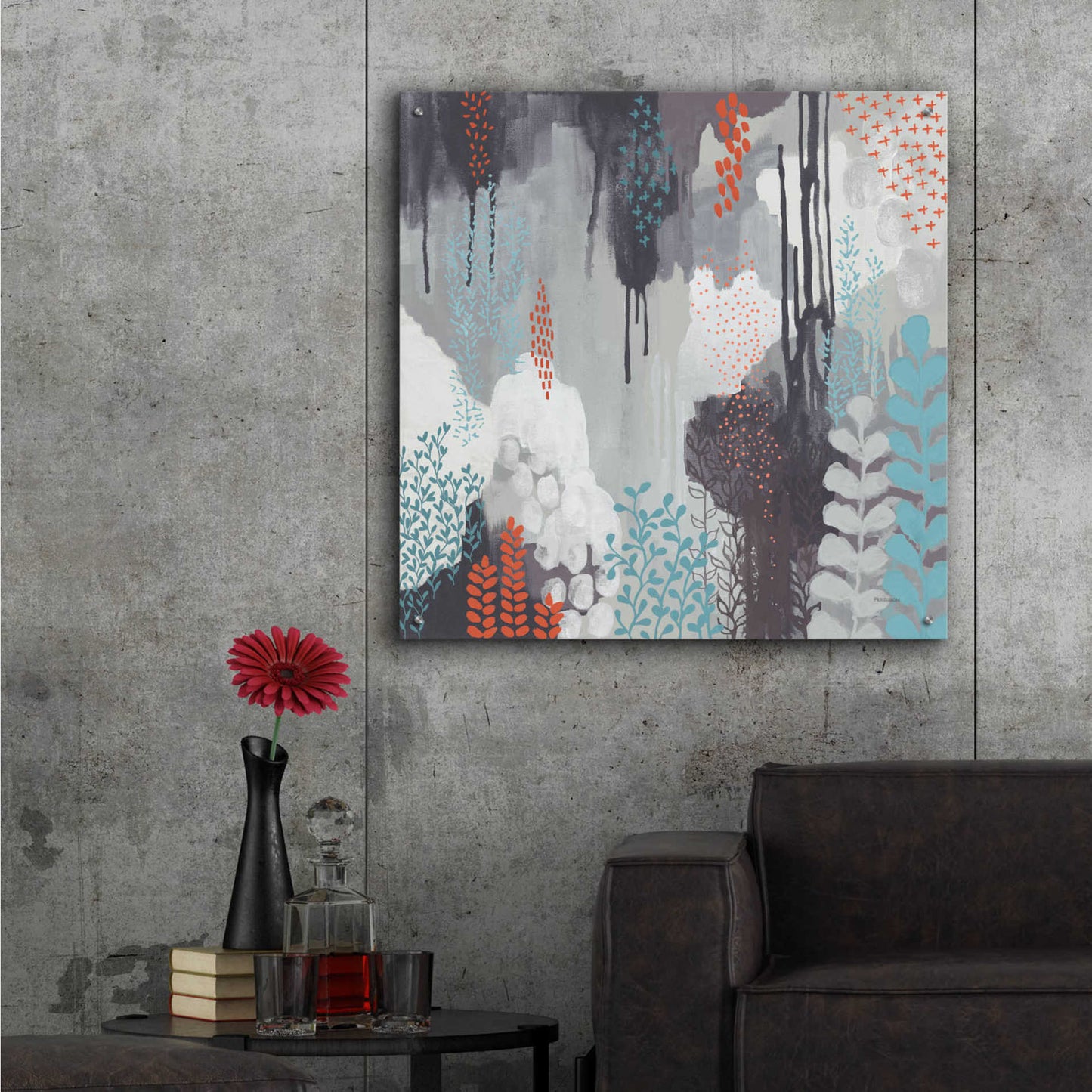 Epic Art 'Gray Forest I' by Kathy Ferguson, Acrylic Glass Wall Art,36x36