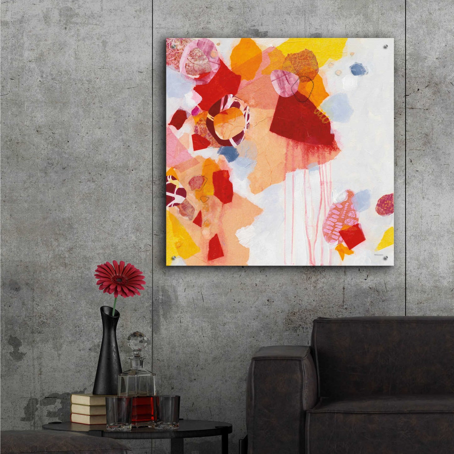 Epic Art 'Falling Apart' by Kathy Ferguson, Acrylic Glass Wall Art,36x36