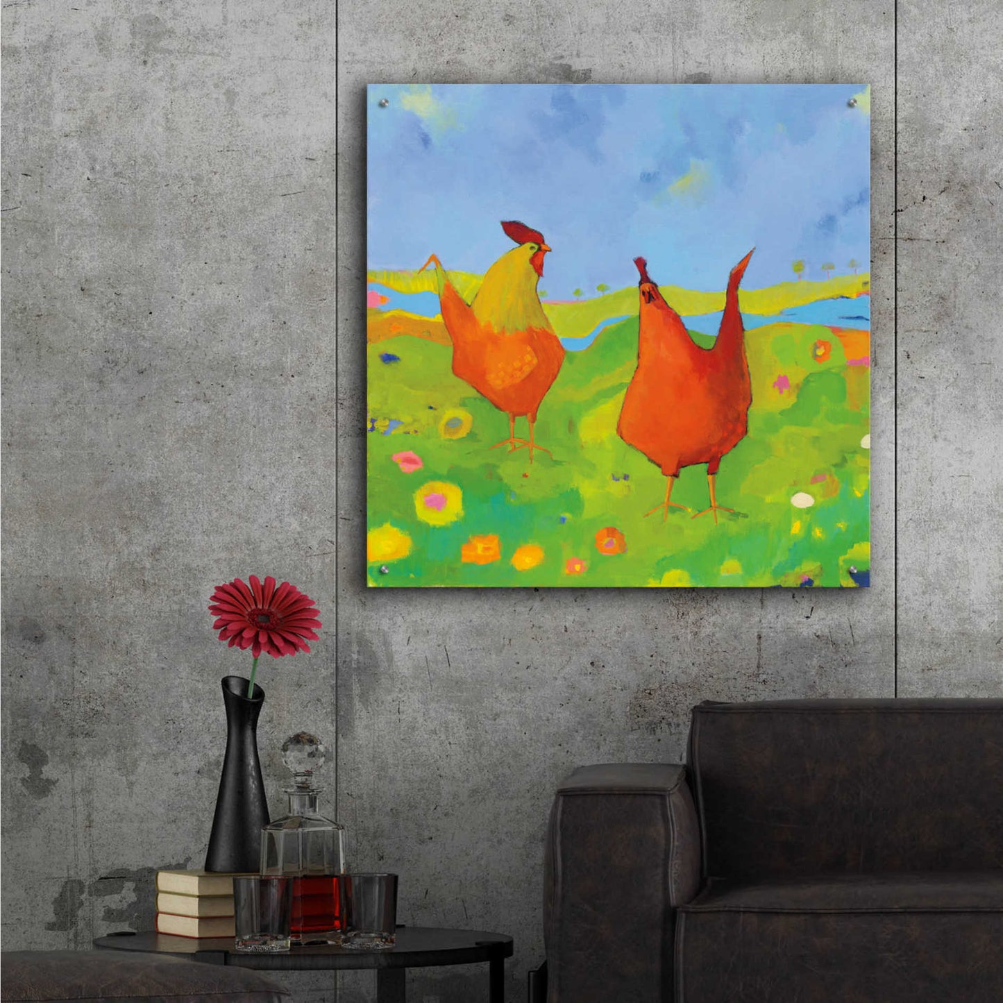 Epic Art 'Spring has Sprung' by Phyllis Adams, Acrylic Glass Wall Art,36x36