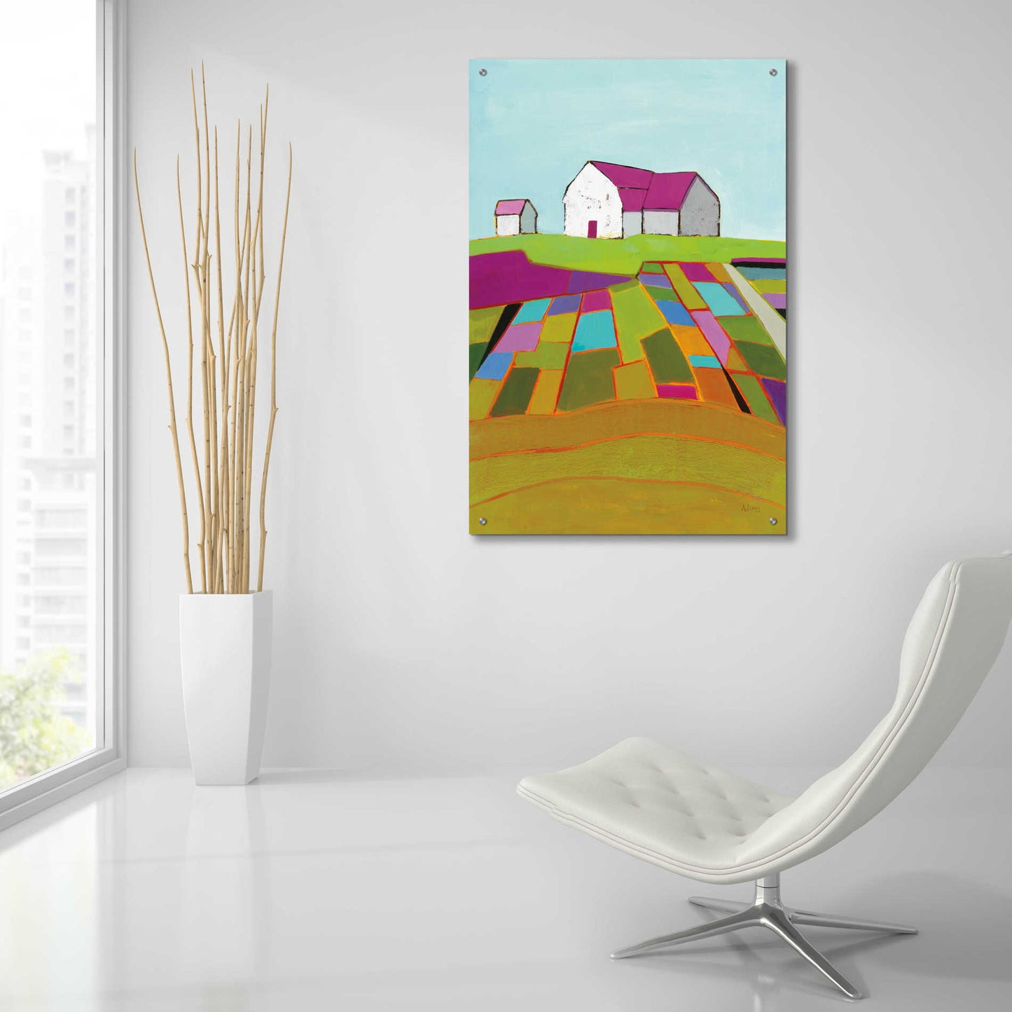 Epic Art 'Field of Dreams' by Phyllis Adams, Acrylic Glass Wall Art,24x36