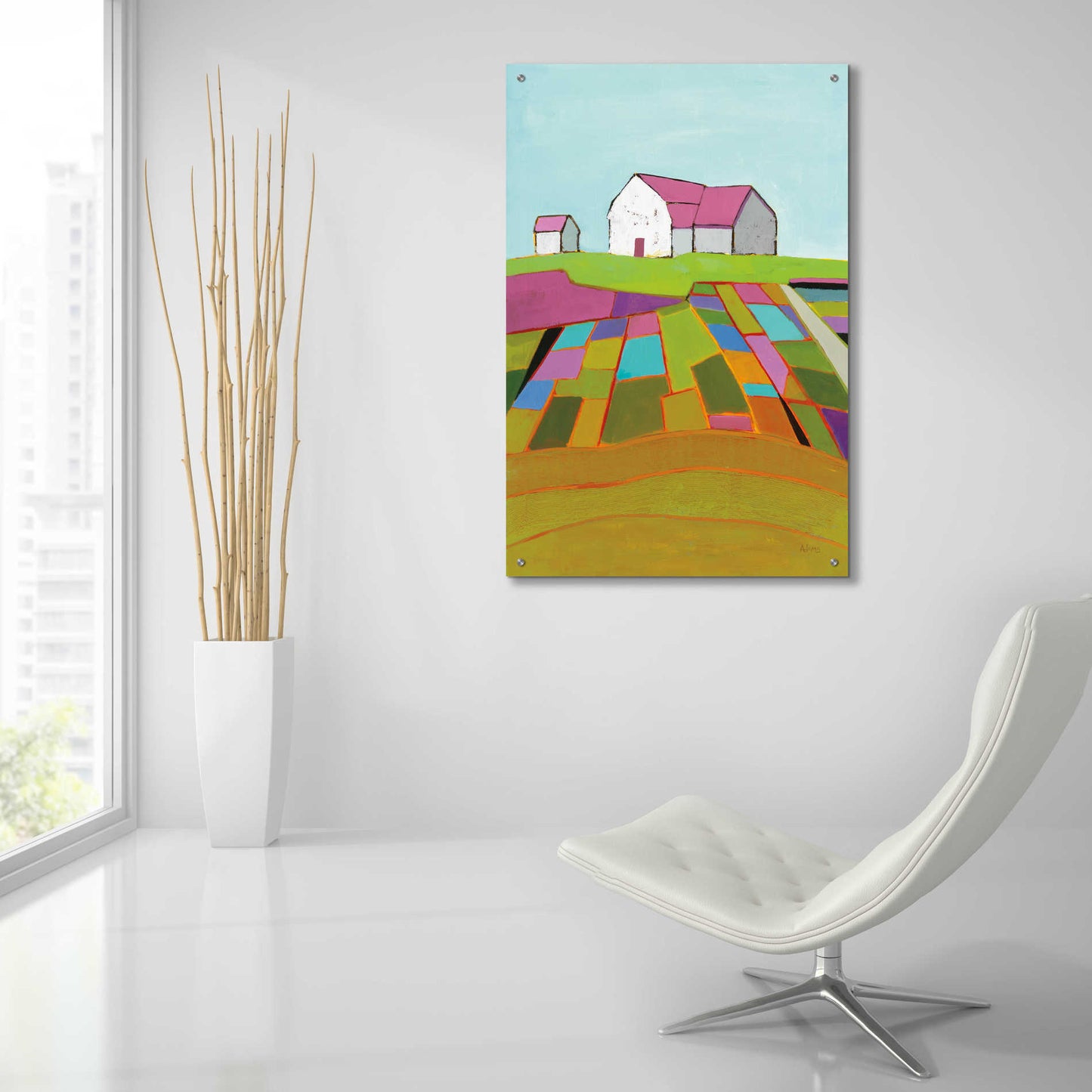 Epic Art 'Field of Dreams Light' by Phyllis Adams, Acrylic Glass Wall Art,24x36