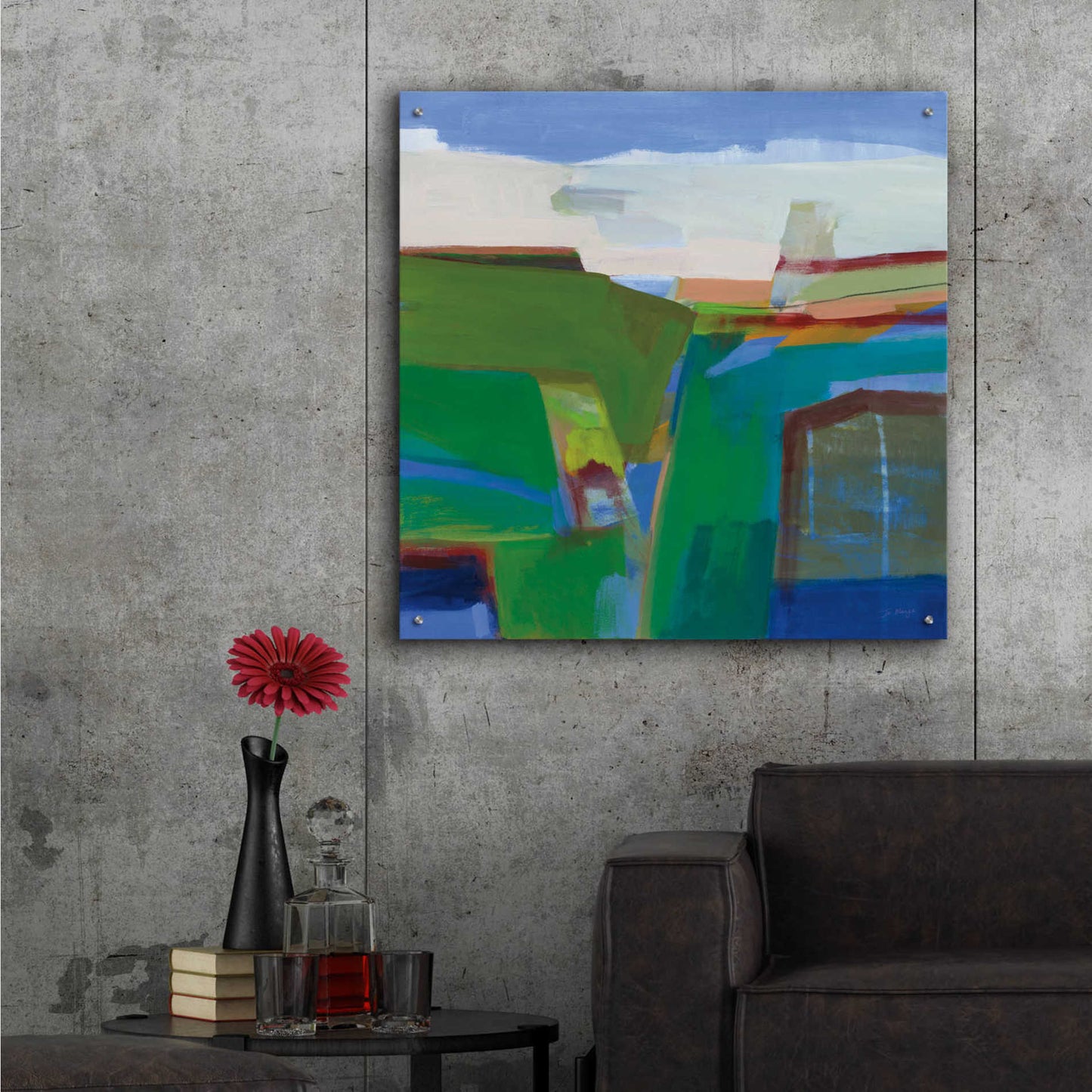 Epic Art 'Clear Day' by Jo Maye, Acrylic Glass Wall Art,36x36