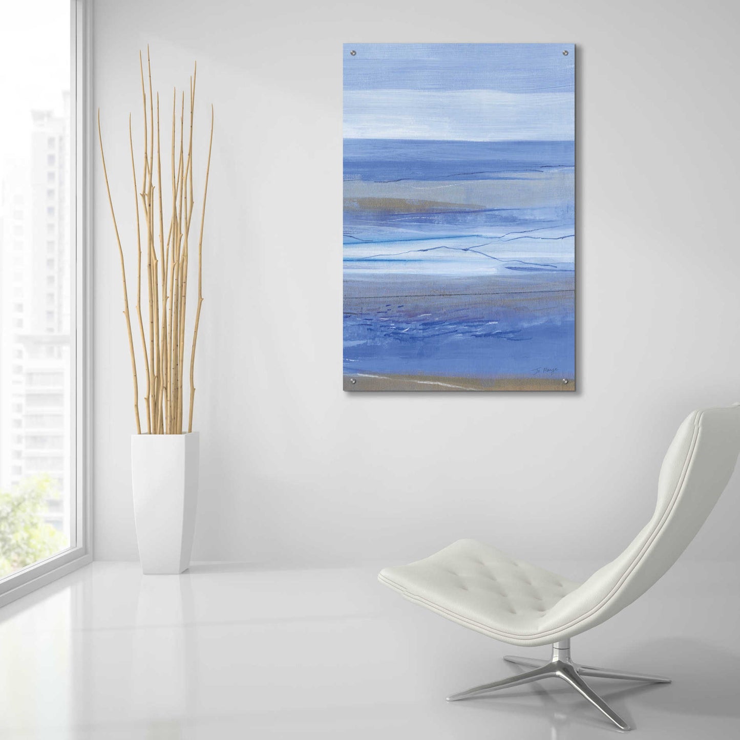 Epic Art 'Summer Morning III' by Jo Maye, Acrylic Glass Wall Art,24x36