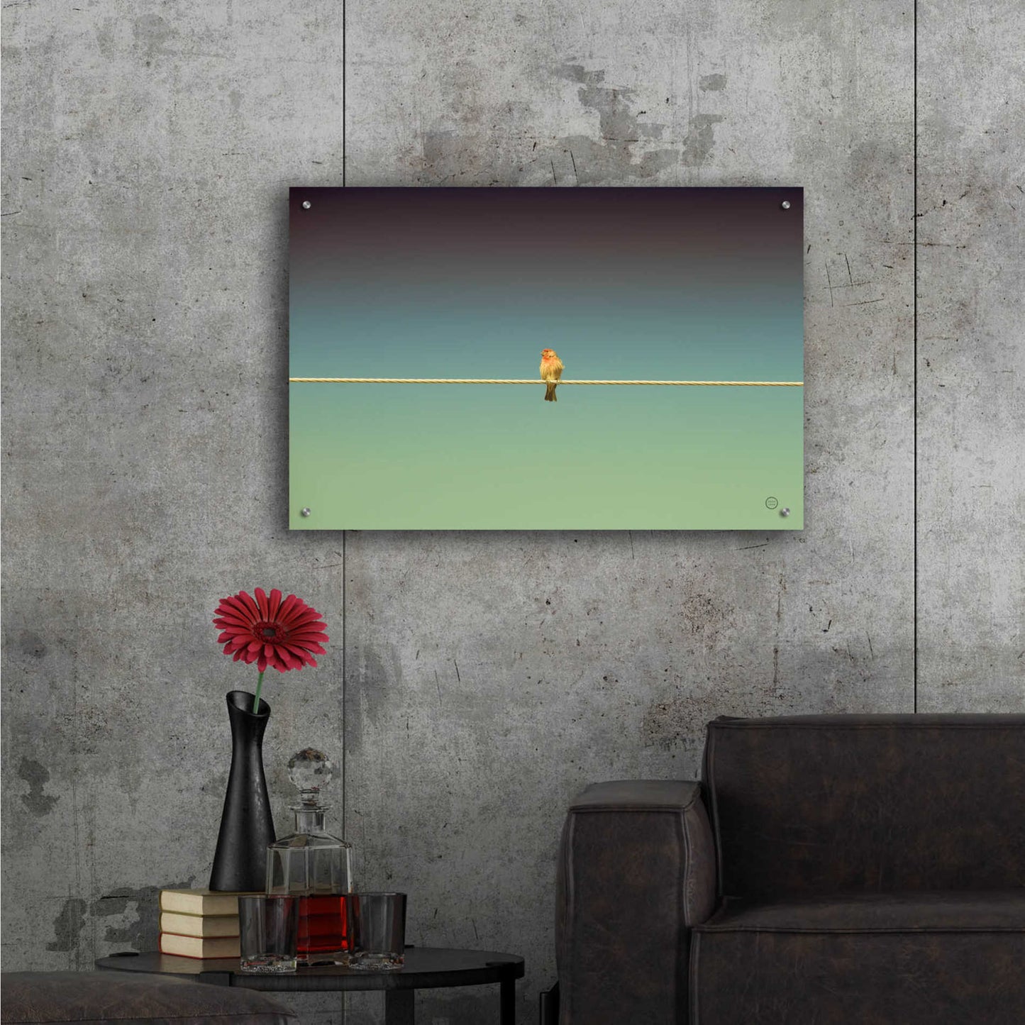 Epic Art 'Waiting' by Nathan Larson, Acrylic Glass Wall Art,36x24
