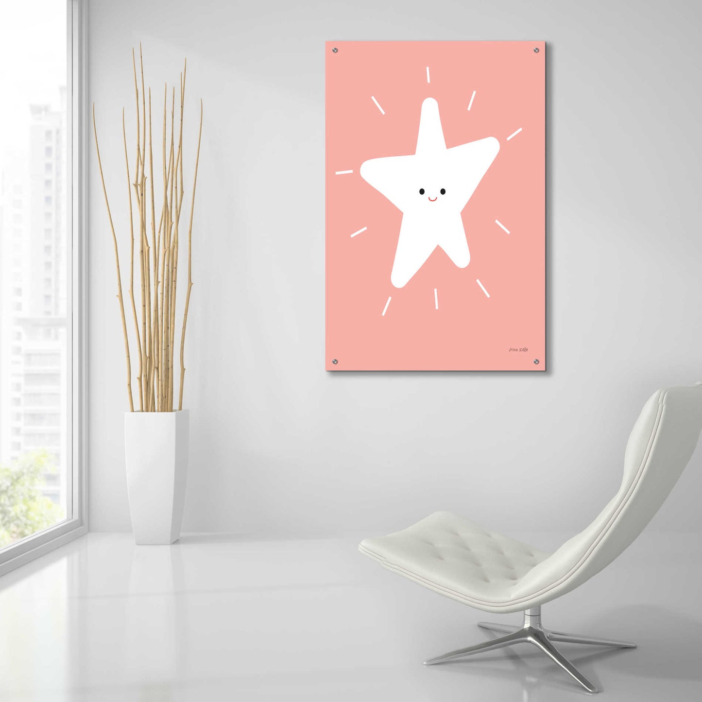 Epic Art 'Star' by Ann Kelle Designs, Acrylic Glass Wall Art,24x36