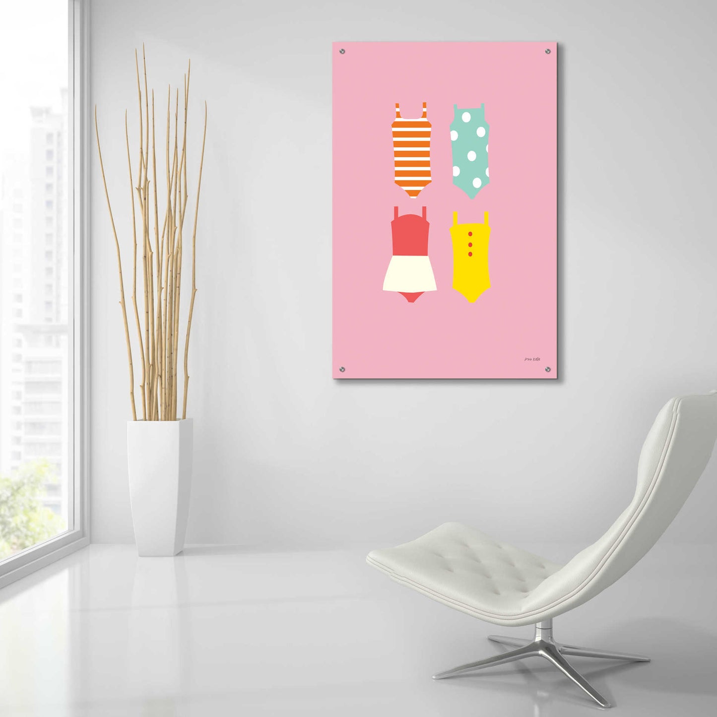 Epic Art 'Bathing Suits Galore II' by Ann Kelle Designs, Acrylic Glass Wall Art,24x36