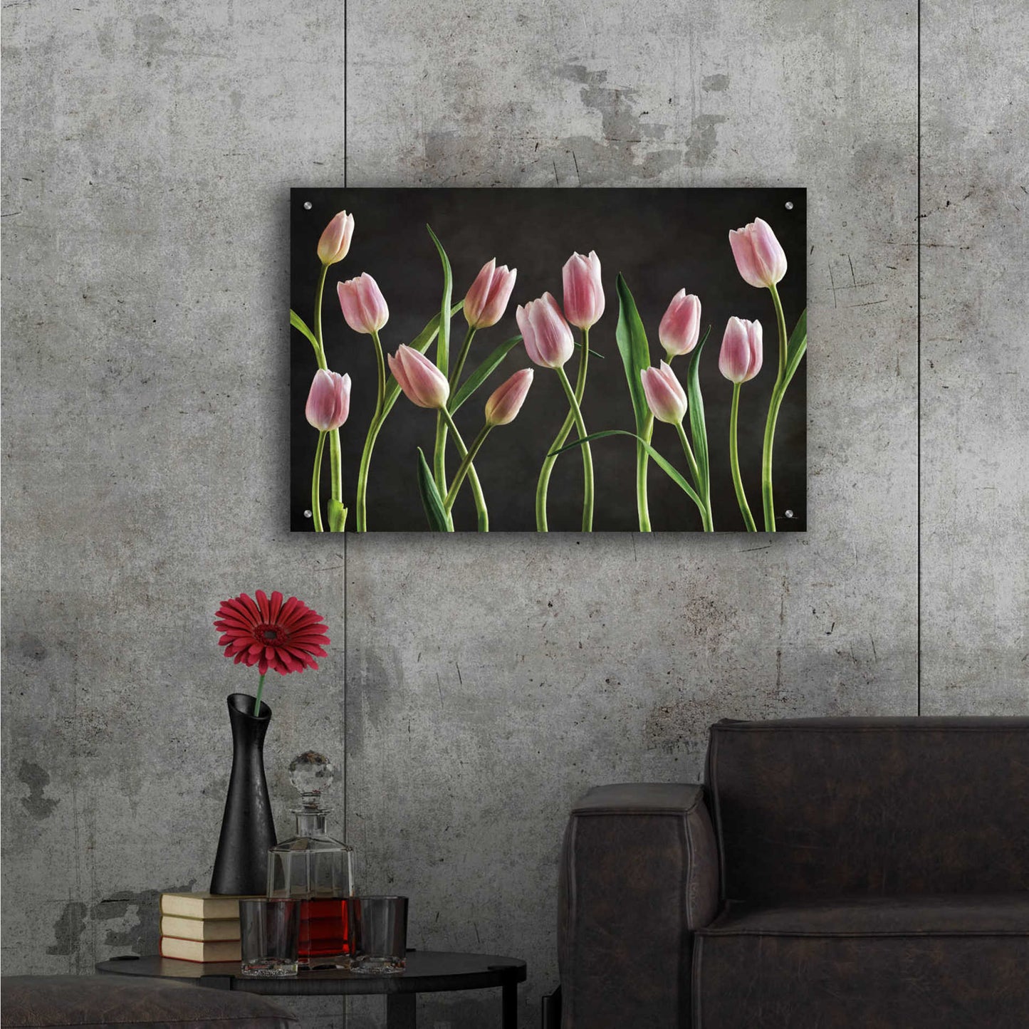 Epic Art 'Spring Tulips IX' by Debra Van Swearingen, Acrylic Glass Wall Art,36x24