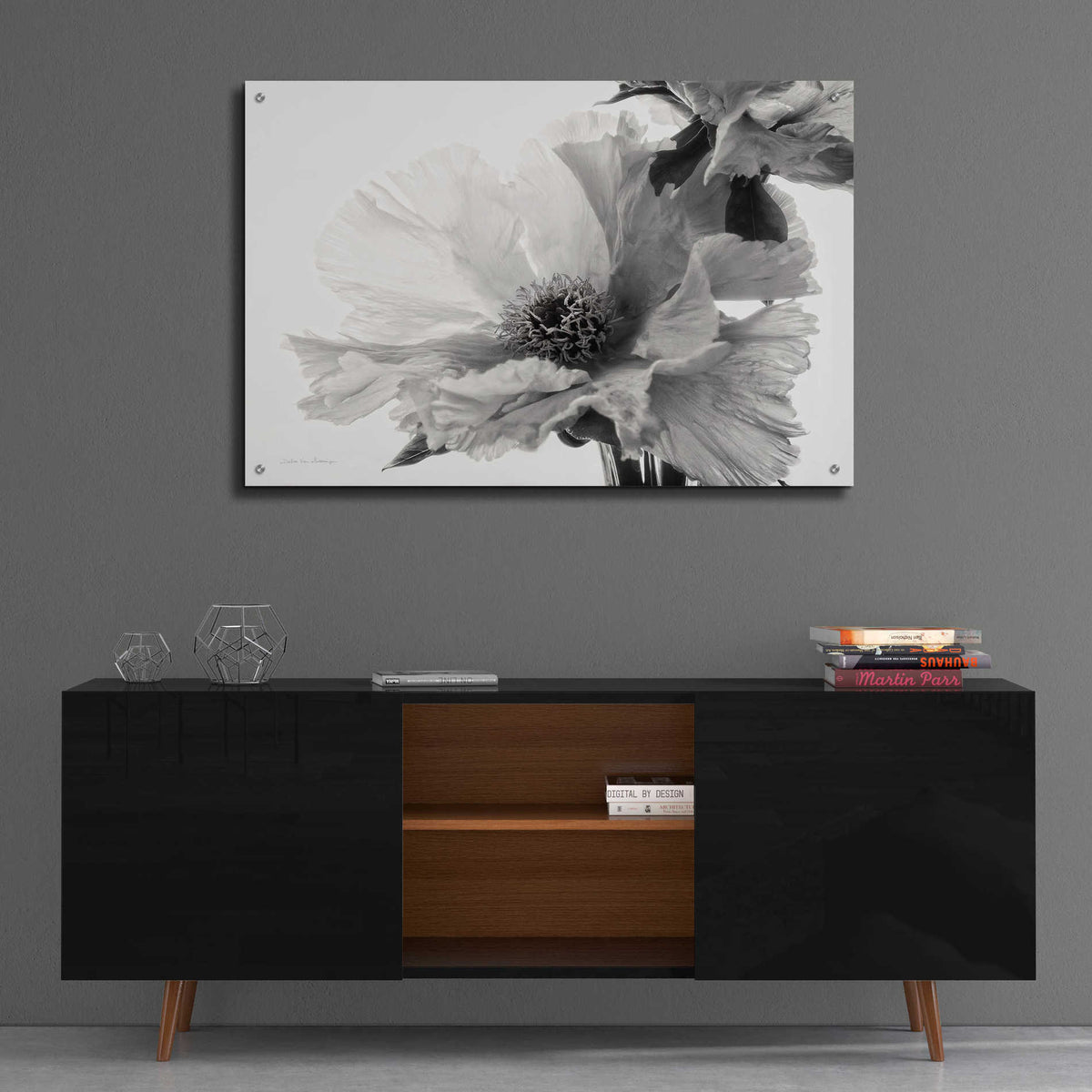 Epic Art 'Translucent Peony VBW' by Debra Van Swearingen, Acrylic Glass Wall Art,36x24