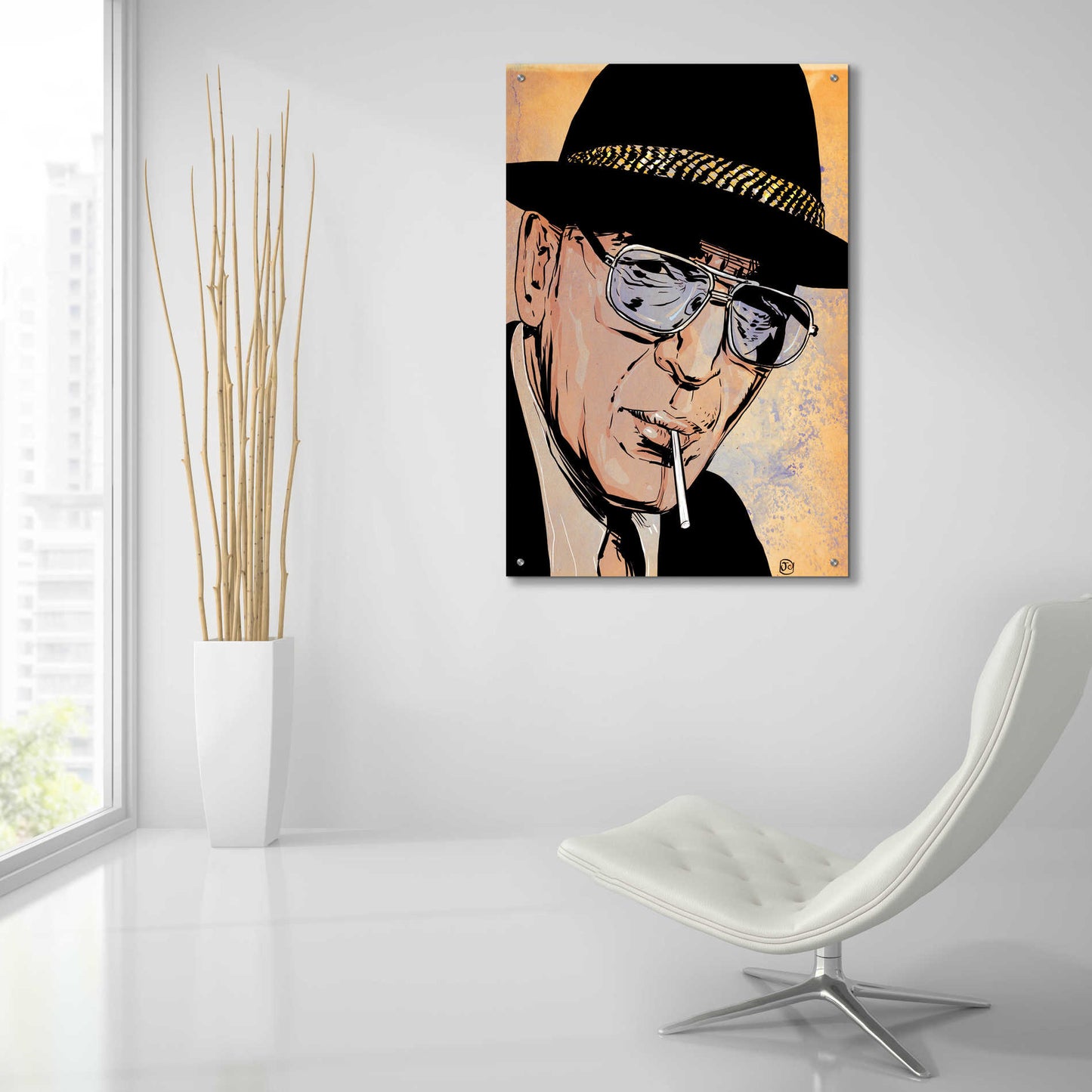 Epic Art 'Kojak' by Giuseppe Cristiano, Acrylic Glass Wall Art,24x36