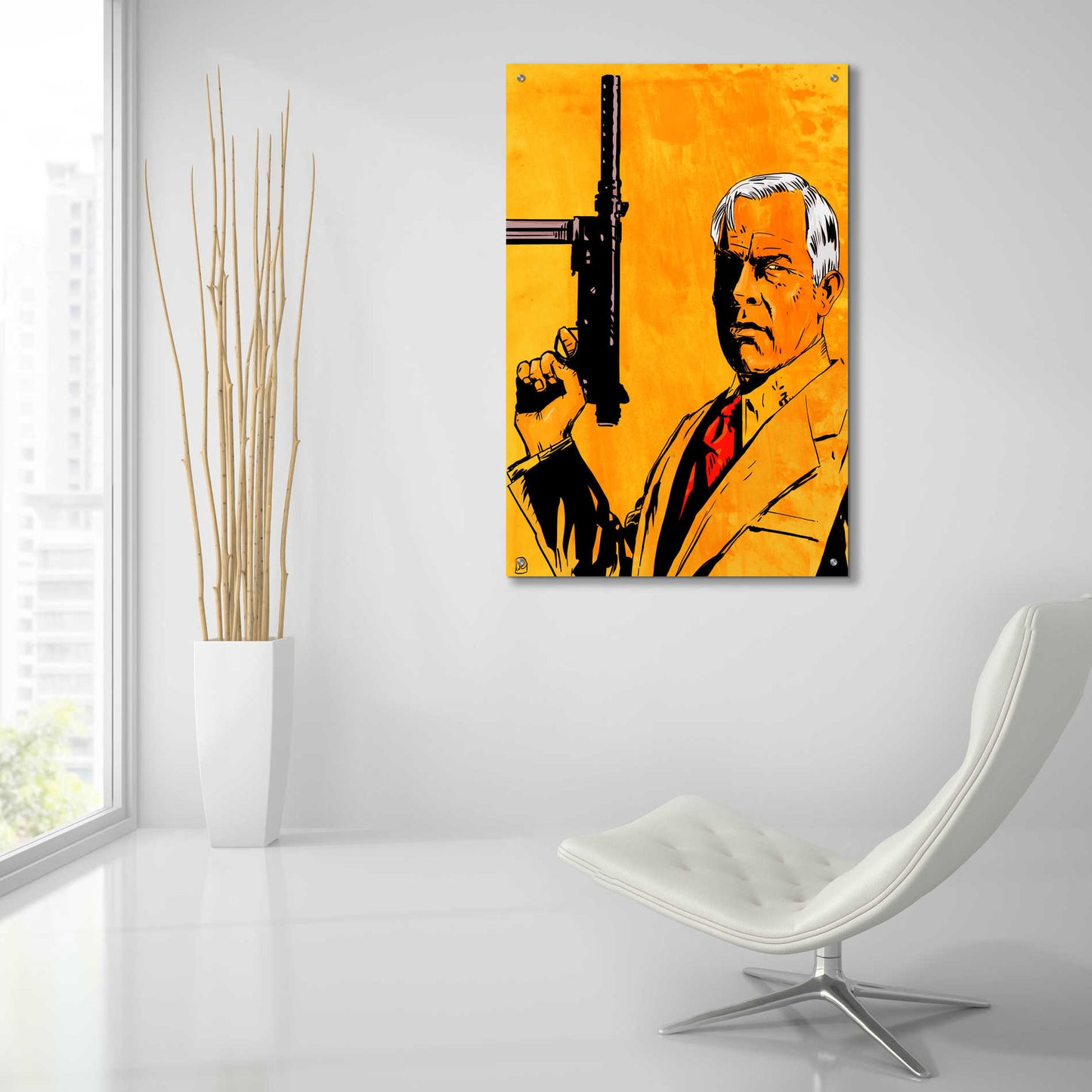 Epic Art 'Lee Marvin' by Giuseppe Cristiano, Acrylic Glass Wall Art,24x36