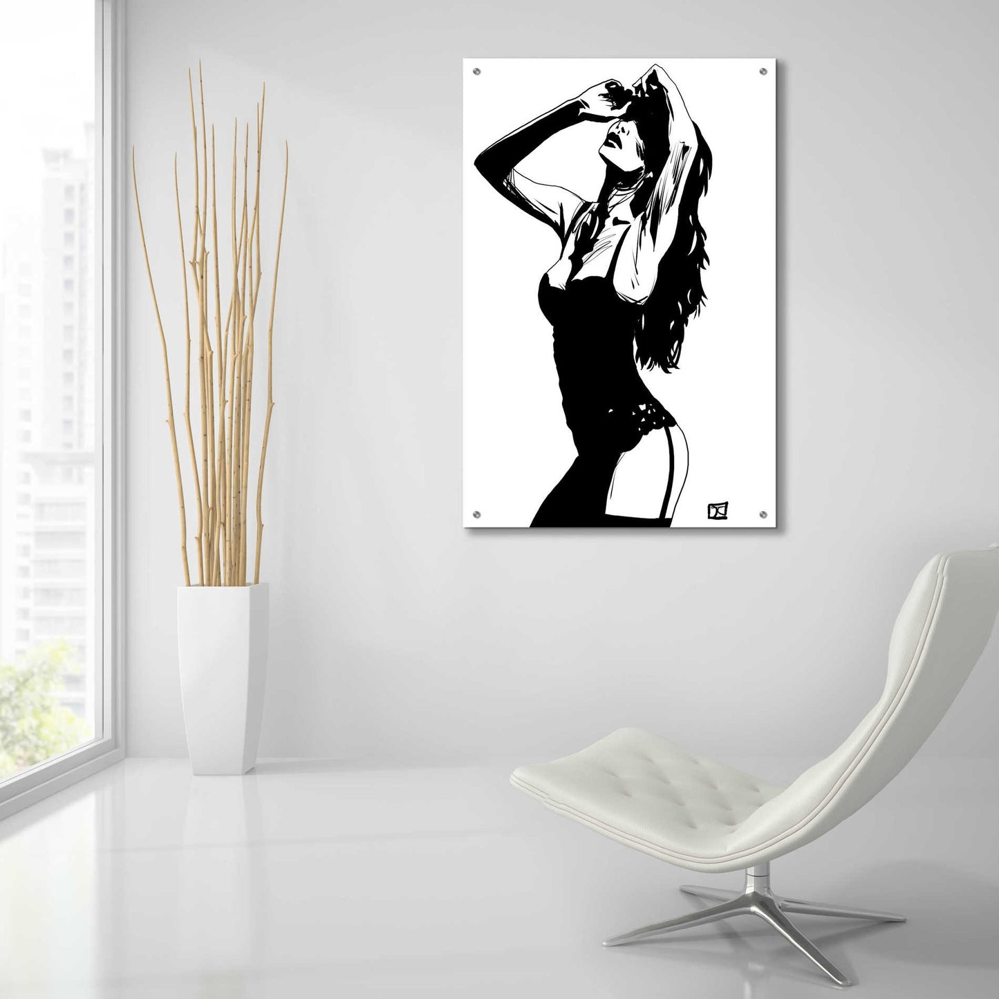 Epic Art 'Lingerie' by Giuseppe Cristiano, Acrylic Glass Wall Art,24x36