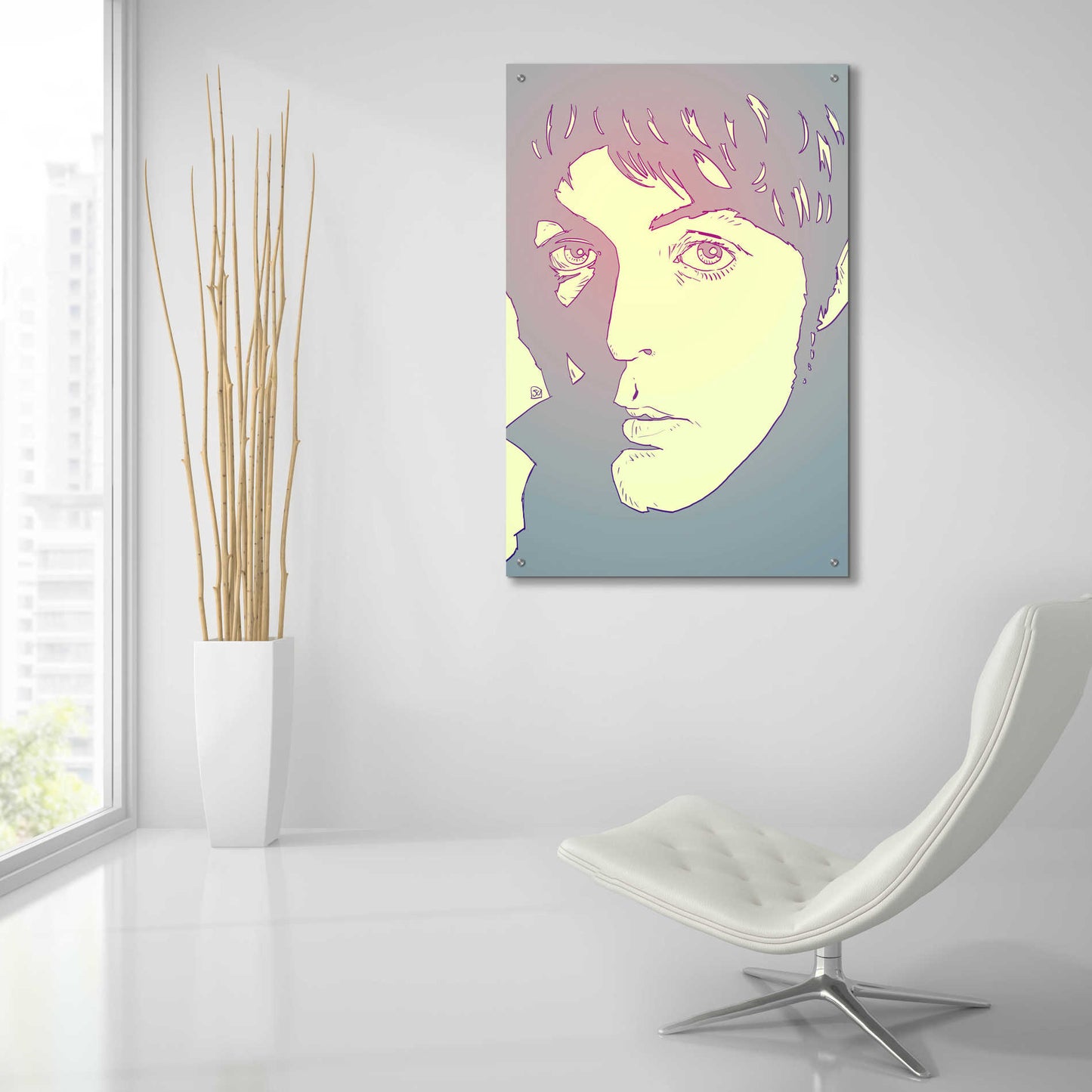 Epic Art 'Paul' by Giuseppe Cristiano, Acrylic Glass Wall Art,24x36