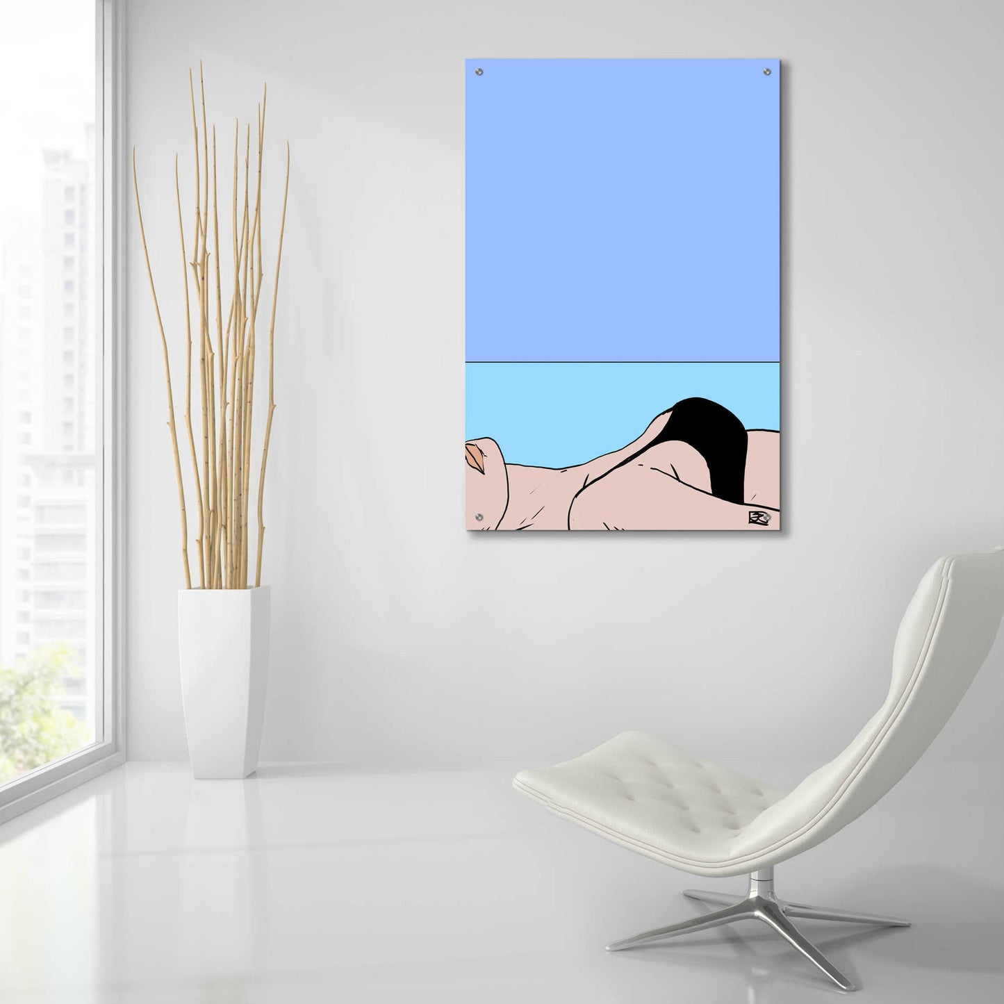 Epic Art 'Sea II' by Giuseppe Cristiano, Acrylic Glass Wall Art,24x36