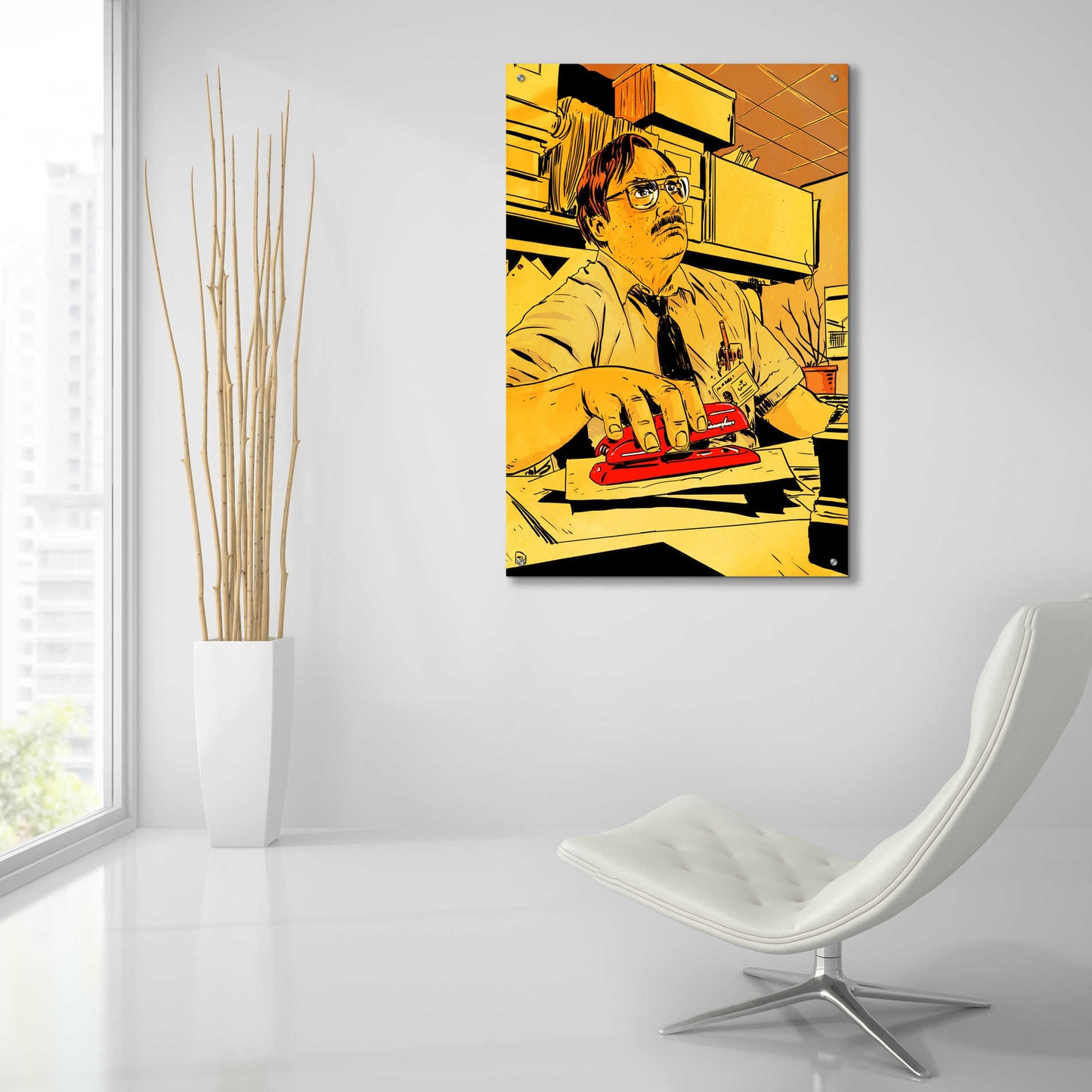 Epic Art 'Stapler' by Giuseppe Cristiano, Acrylic Glass Wall Art,24x36