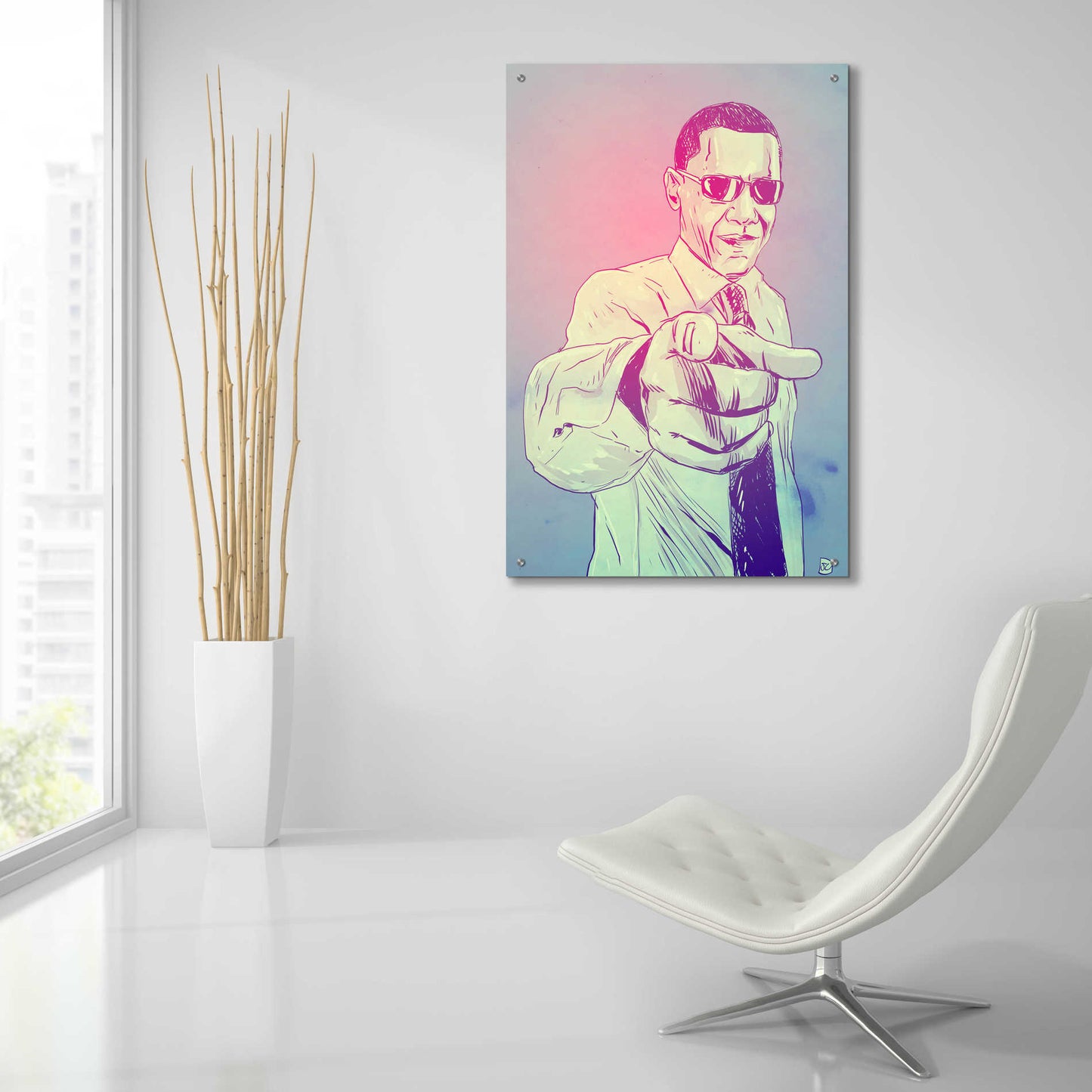 Epic Art 'Yes You Can' by Giuseppe Cristiano, Acrylic Glass Wall Art,24x36