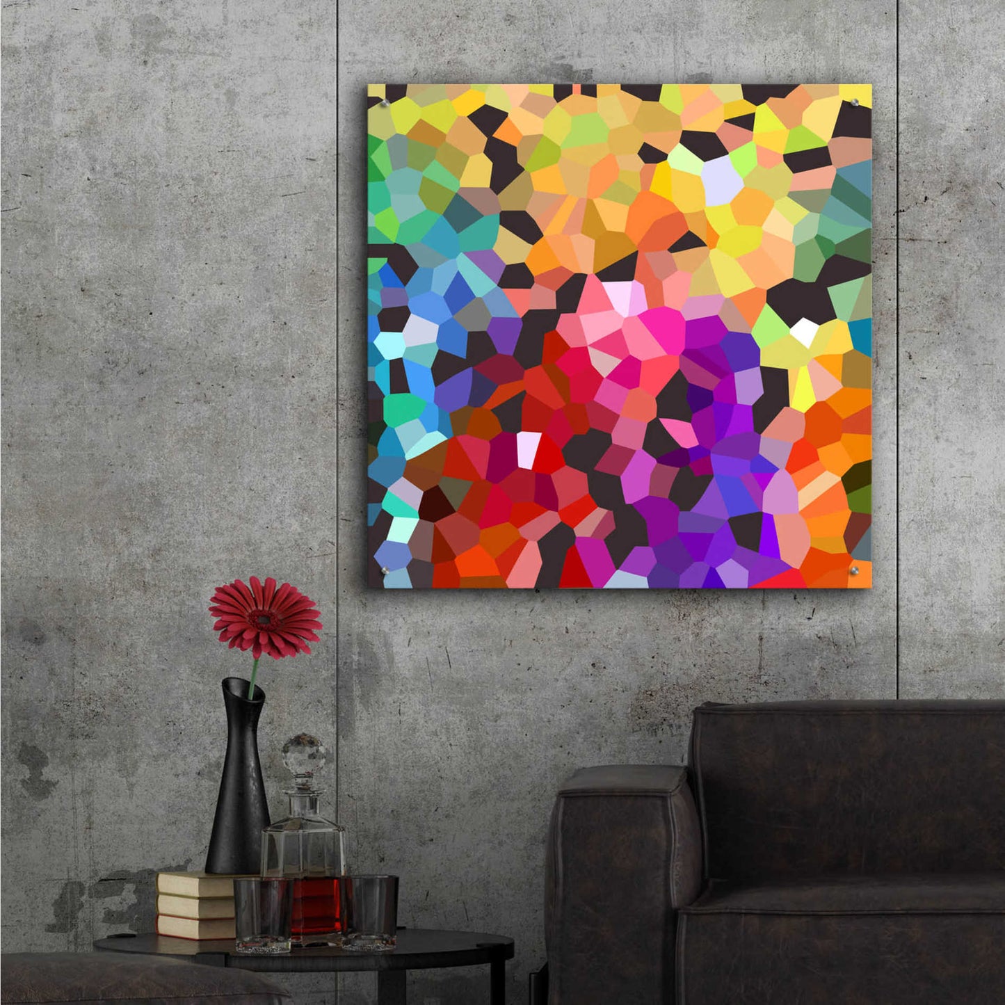 Epic Art 'Fooling Around' by Shandra Smith, Acrylic Glass Wall Art,36x36