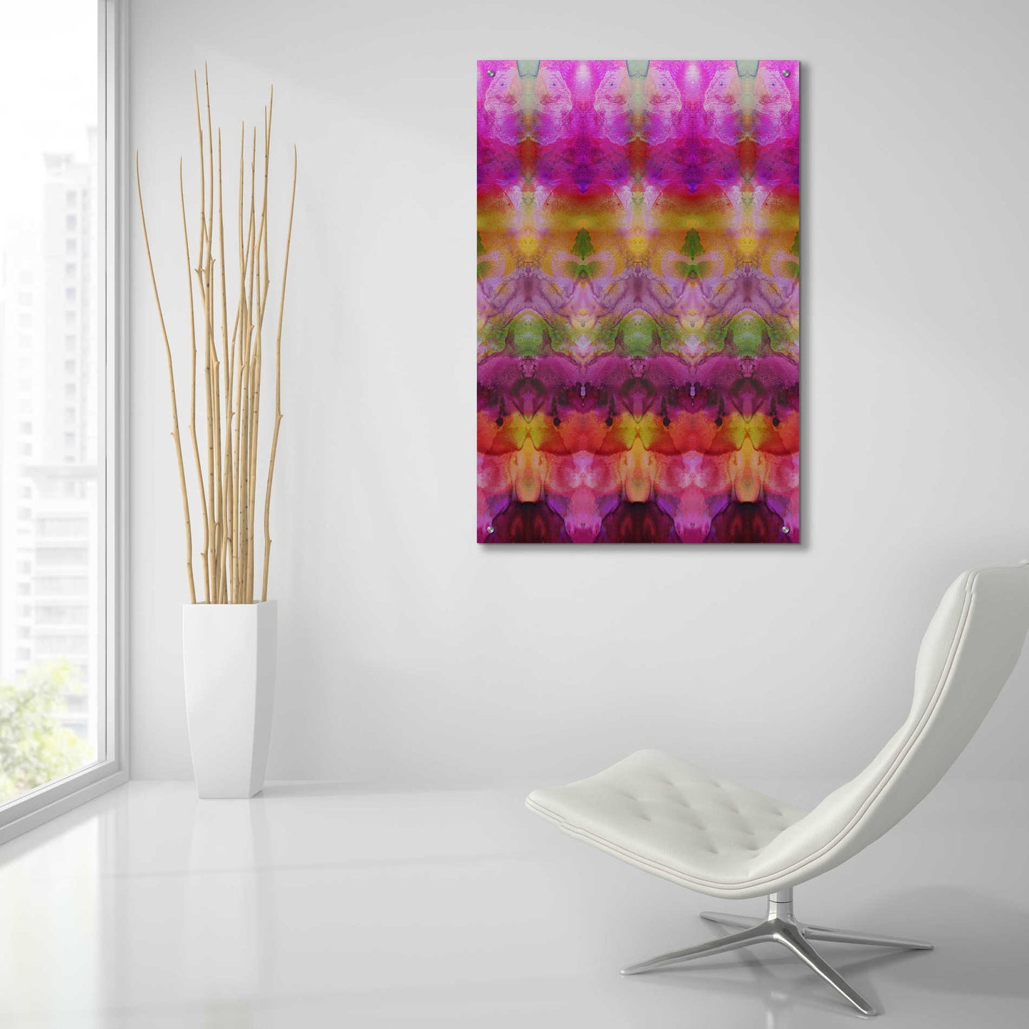 Epic Art 'Pinky Inks' by Shandra Smith, Acrylic Glass Wall Art,24x36