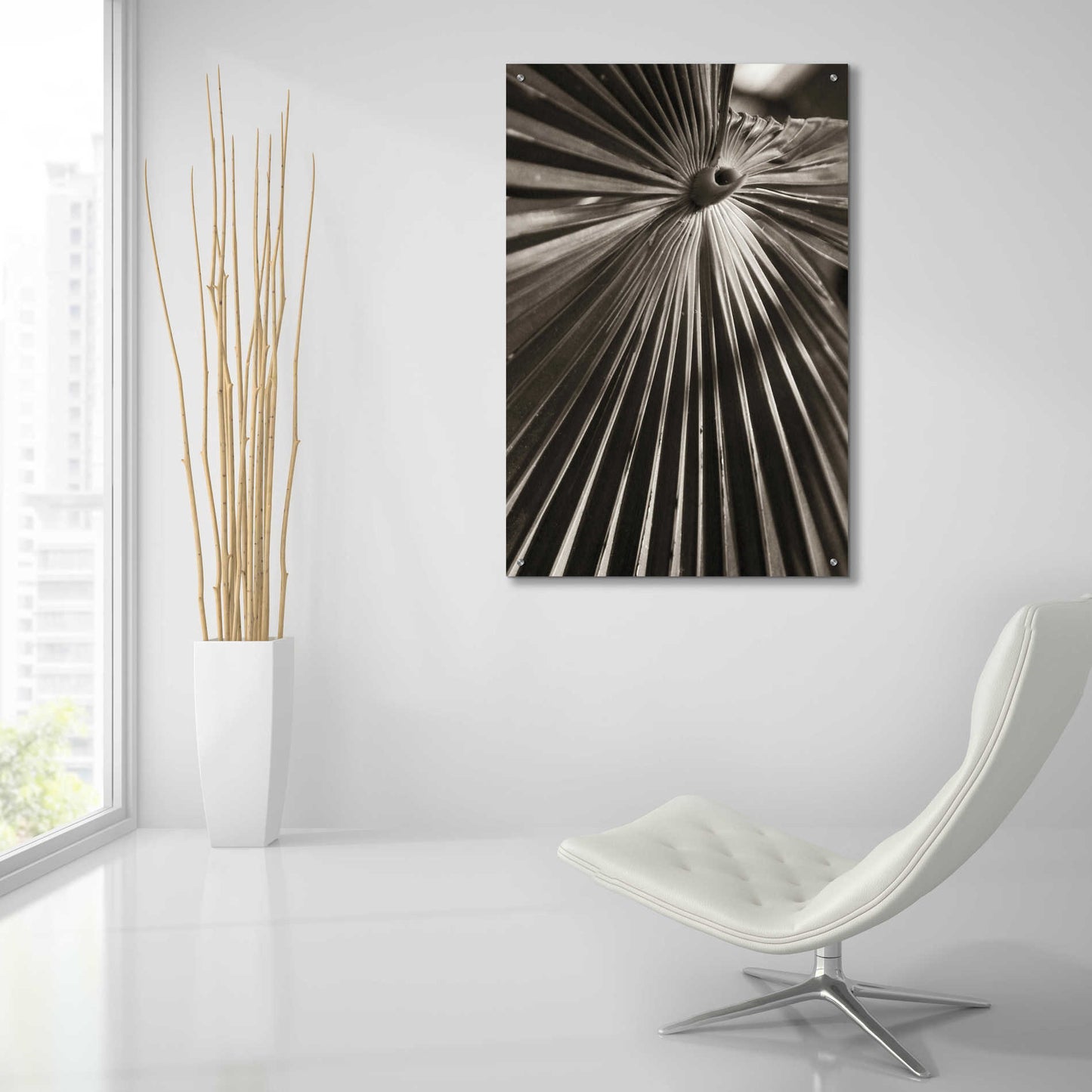 Epic Art 'Palm Frond 1' by Debra Van Swearingen, Acrylic Glass Wall Art,24x36