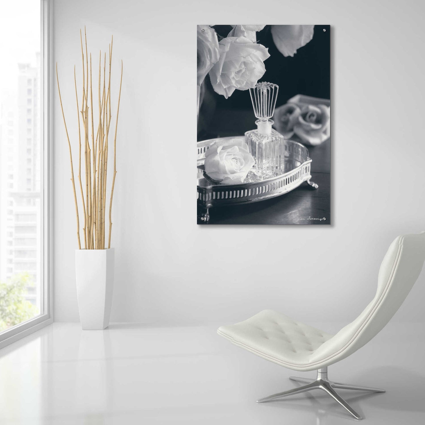 Epic Art 'Vintage Vanity I' by Debra Van Swearingen, Acrylic Glass Wall Art,24x36