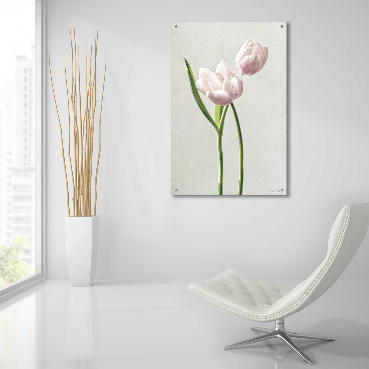 Epic Art 'Light Tulips III' by Debra Van Swearingen, Acrylic Glass Wall Art,24x36