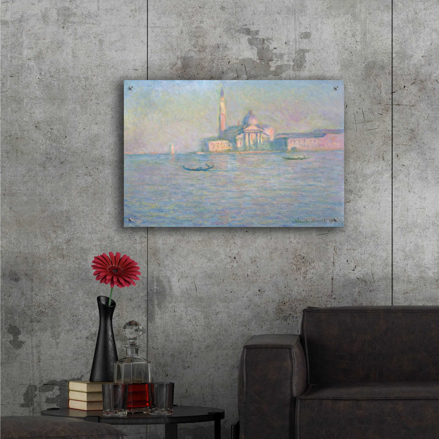Epic Art 'The Church of San Giorgio Maggiore, Venice' by Claude Monet, Acrylic Glass Wall Art,36x24