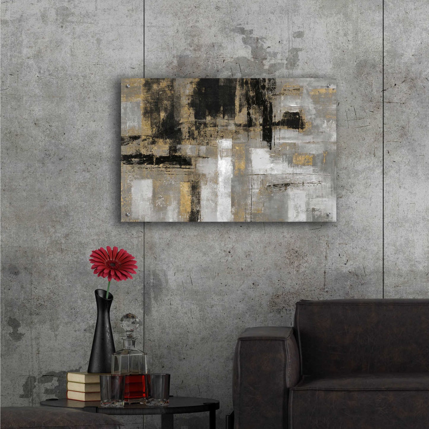 Epic Art 'Smoky Harbor Sunset' by Silvia Vassileva, Acrylic Glass Wall Art,36x24