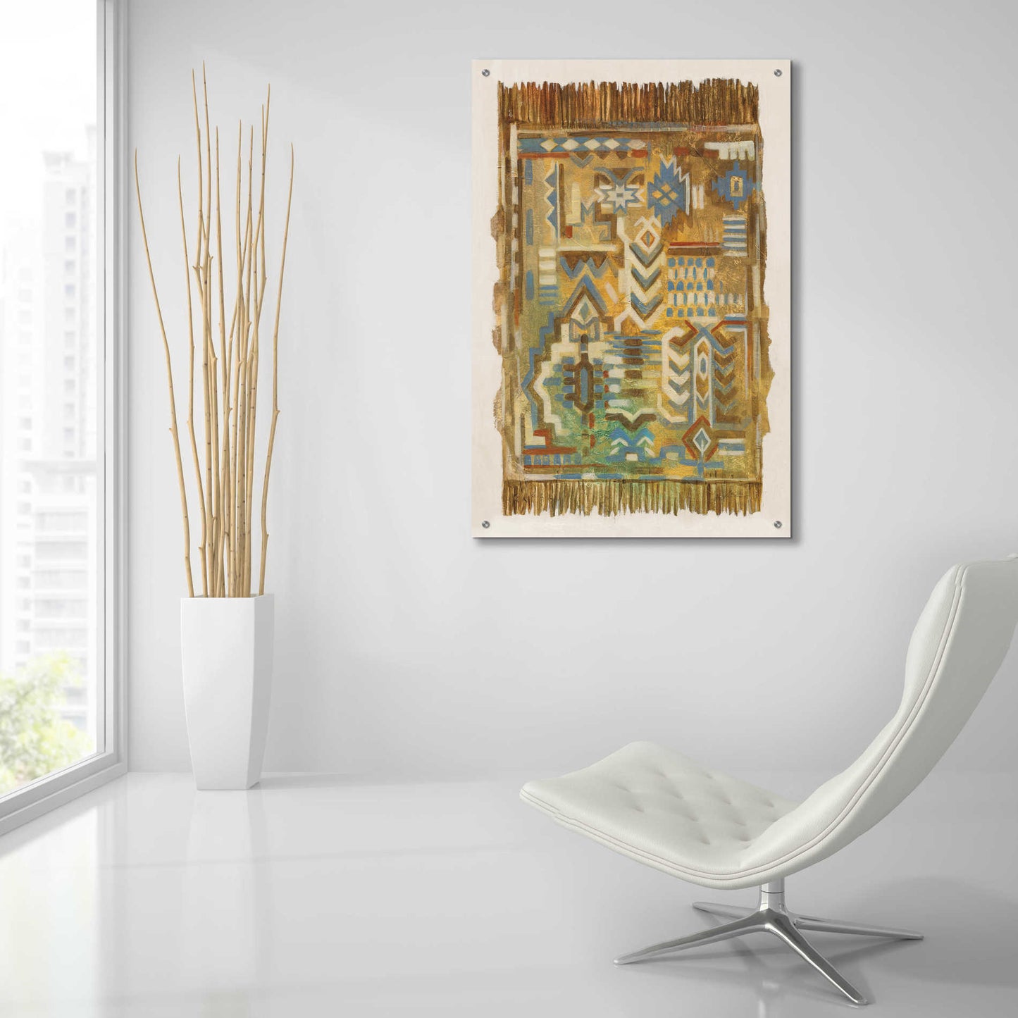 Epic Art 'Global Fragments I' by Silvia Vassileva, Acrylic Glass Wall Art,24x36