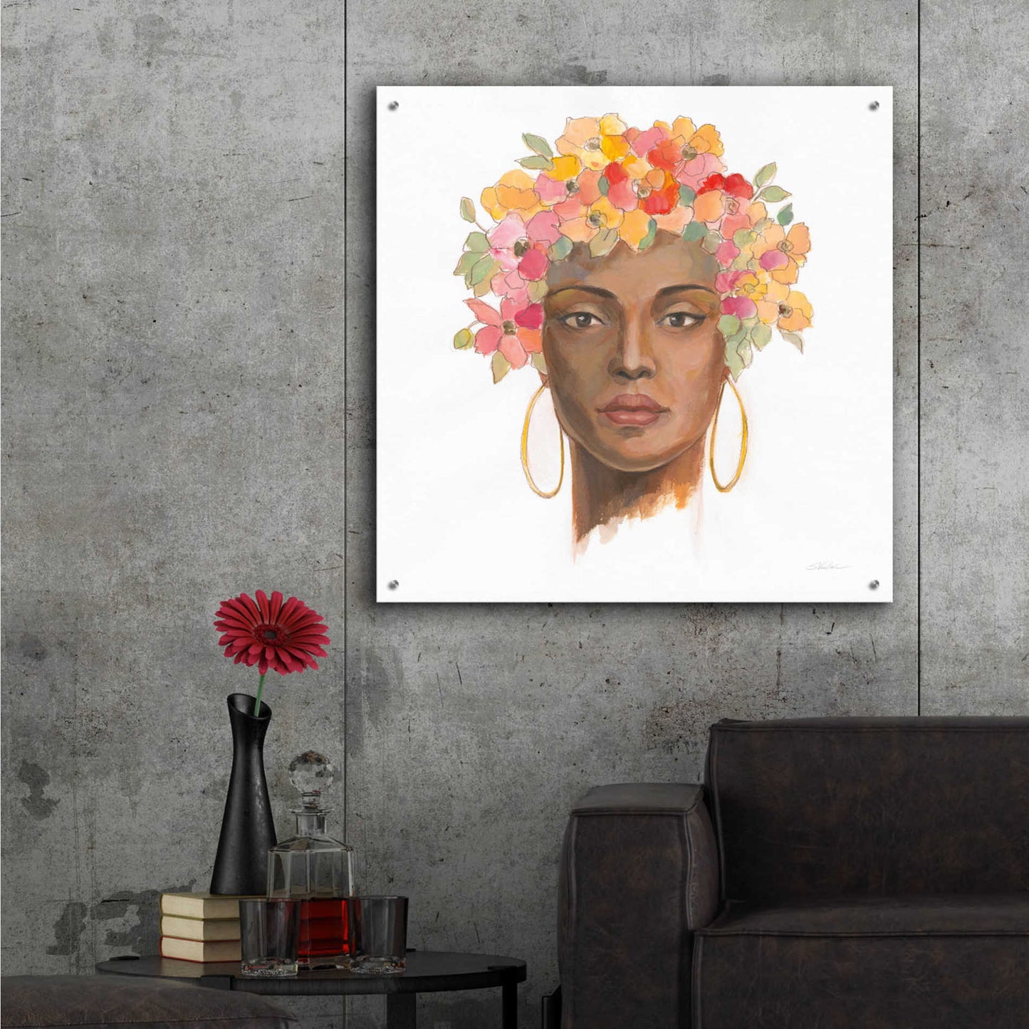 Epic Art 'International Woman II' by Silvia Vassileva, Acrylic Glass Wall Art,36x36