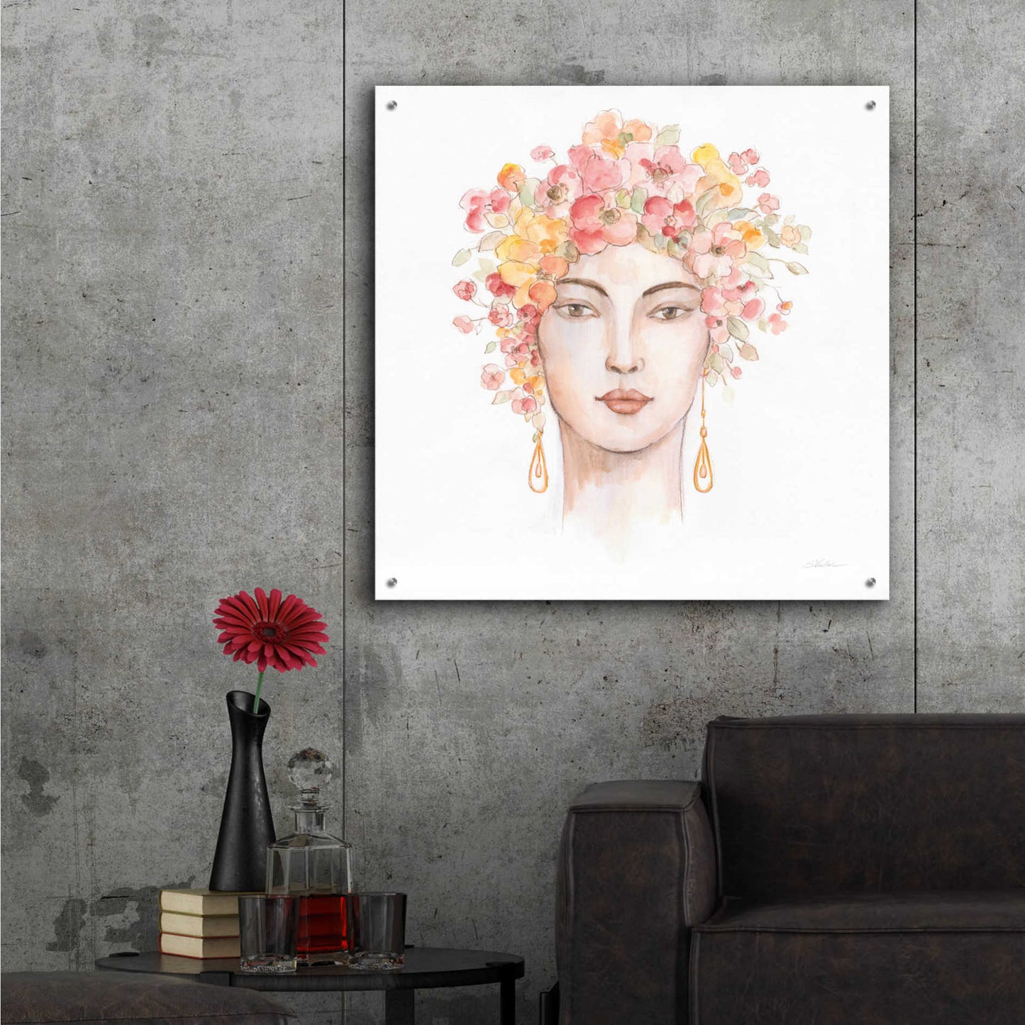 Epic Art 'International Woman III' by Silvia Vassileva, Acrylic Glass Wall Art,36x36