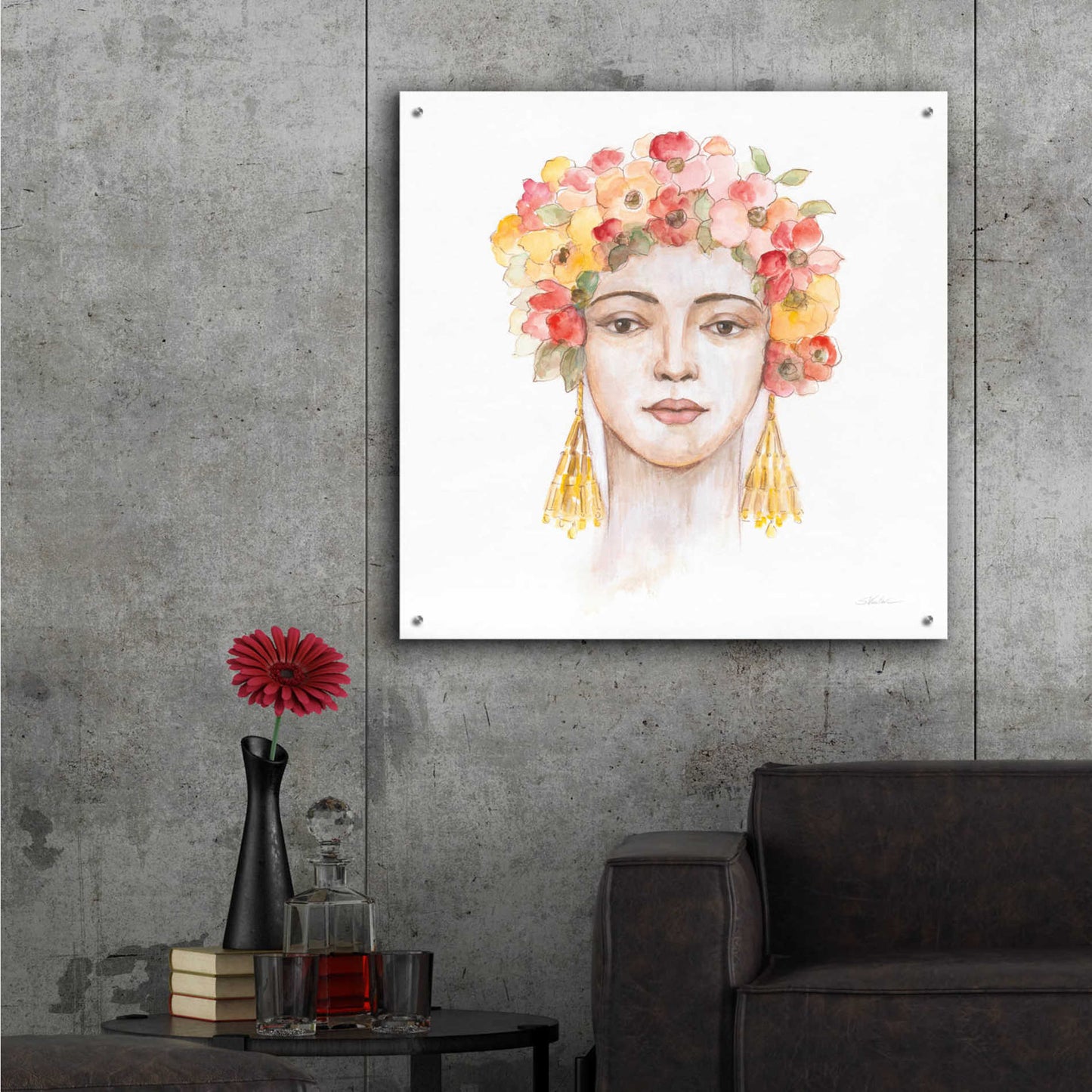 Epic Art 'International Woman IV' by Silvia Vassileva, Acrylic Glass Wall Art,36x36