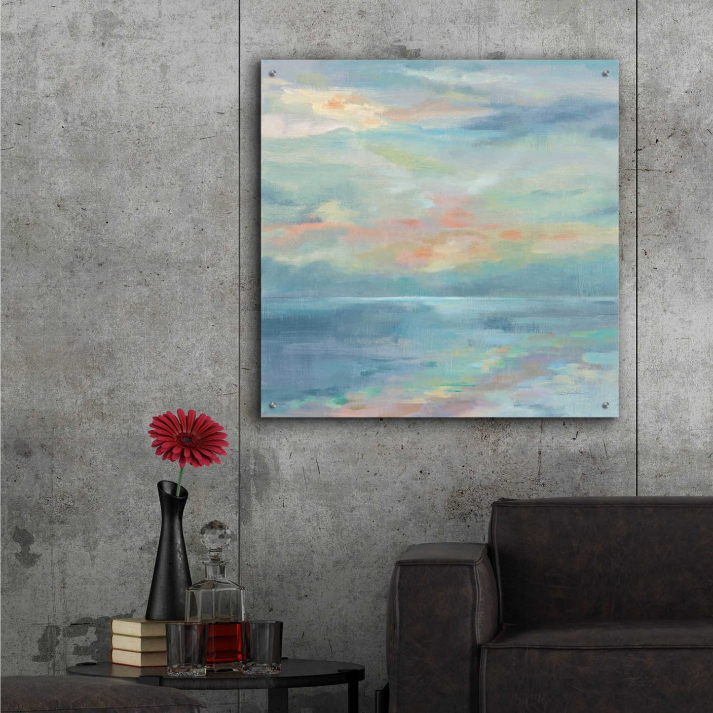 Epic Art 'June Morning by the Sea' by Silvia Vassileva, Acrylic Glass Wall Art,36x36