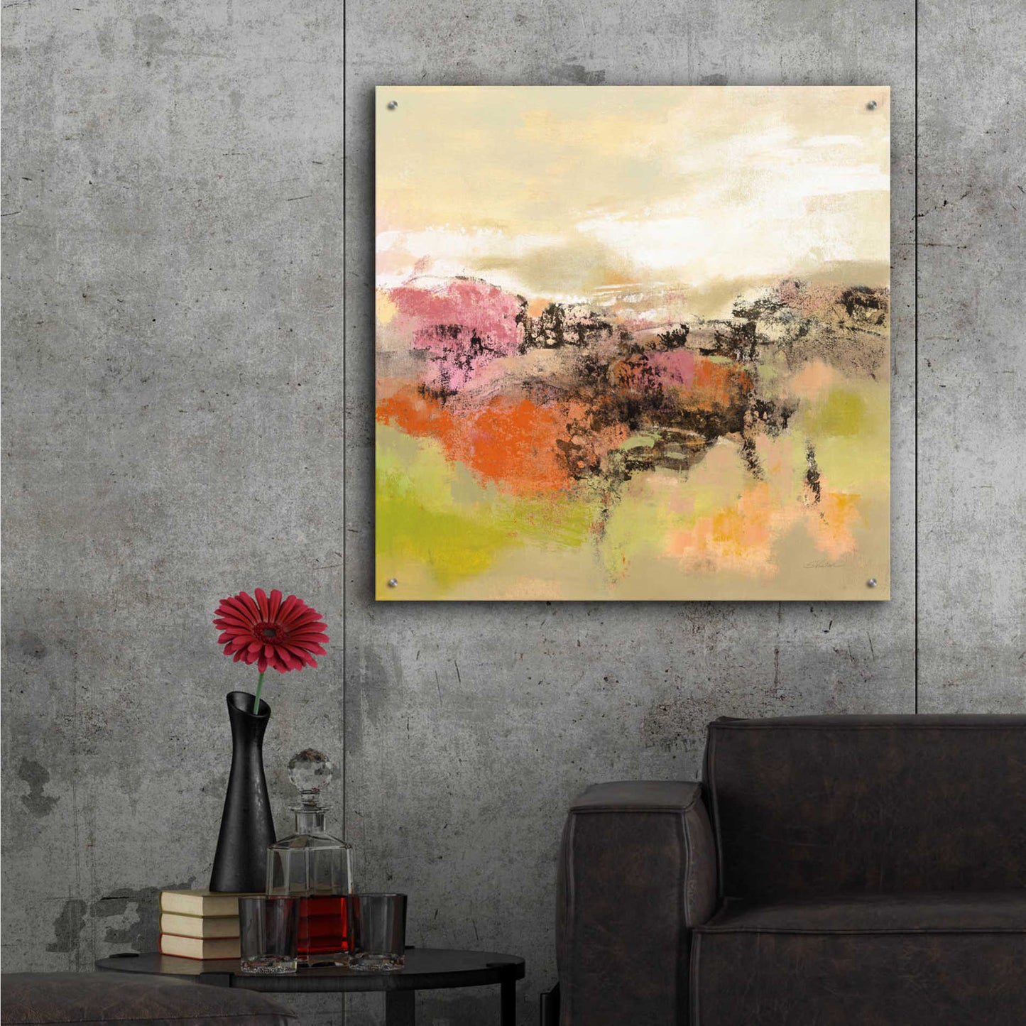 Epic Art 'Midsummer Meadow Path' by Silvia Vassileva, Acrylic Glass Wall Art,36x36