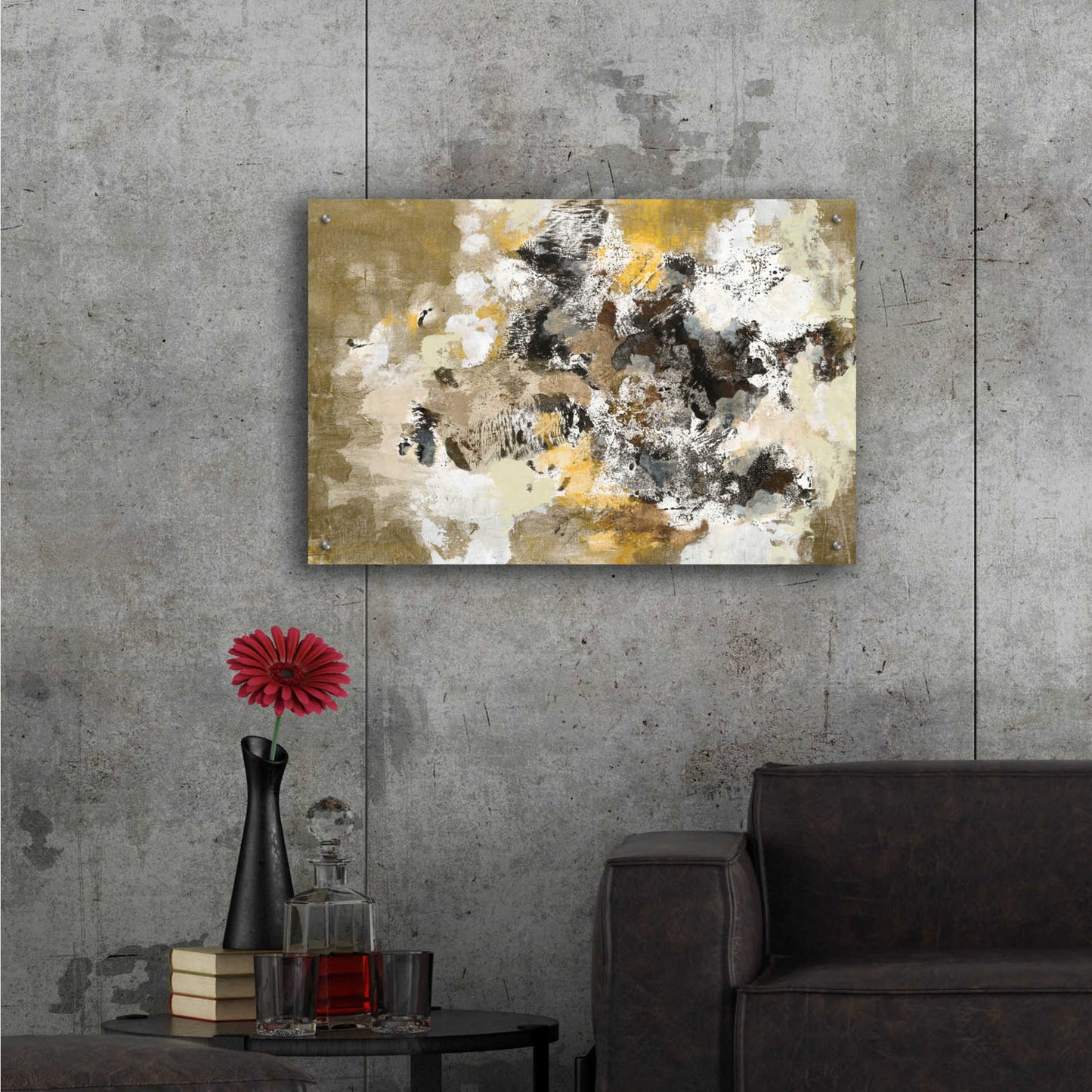 Epic Art 'Leaves on the Asphalt' by Silvia Vassileva, Acrylic Glass Wall Art,36x24