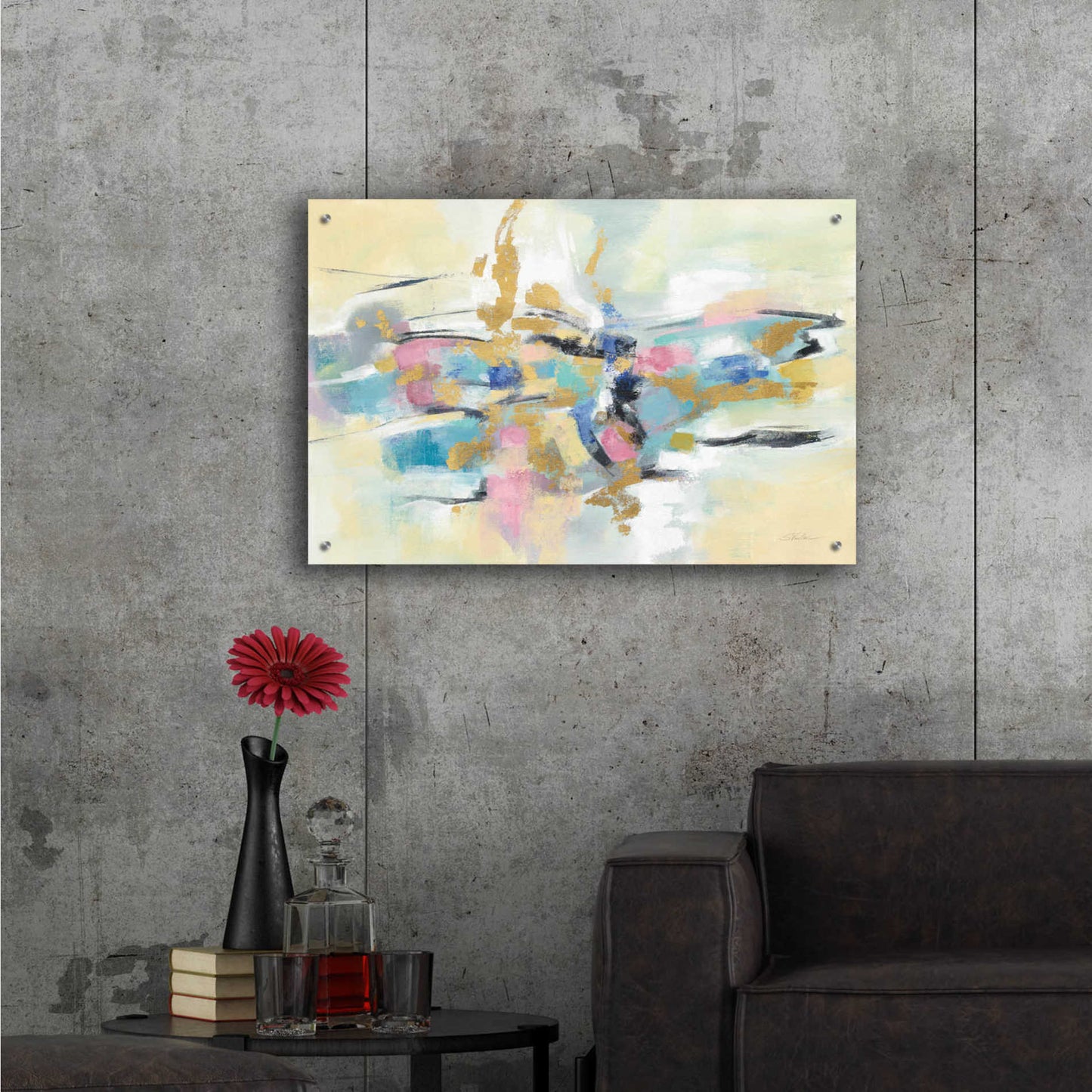 Epic Art 'Kimono Fragment' by Silvia Vassileva, Acrylic Glass Wall Art,36x24