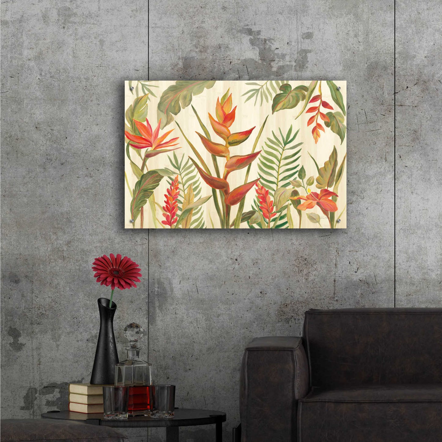 Epic Art 'Tropical Garden VII' by Silvia Vassileva, Acrylic Glass Wall Art,36x24