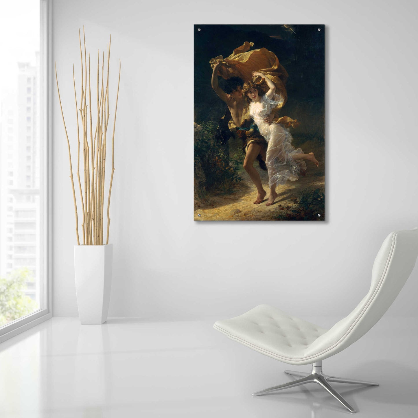 Epic Art 'The Storm' by Pierre Auguste Cot, Acrylic Glass Wall Art,24x36
