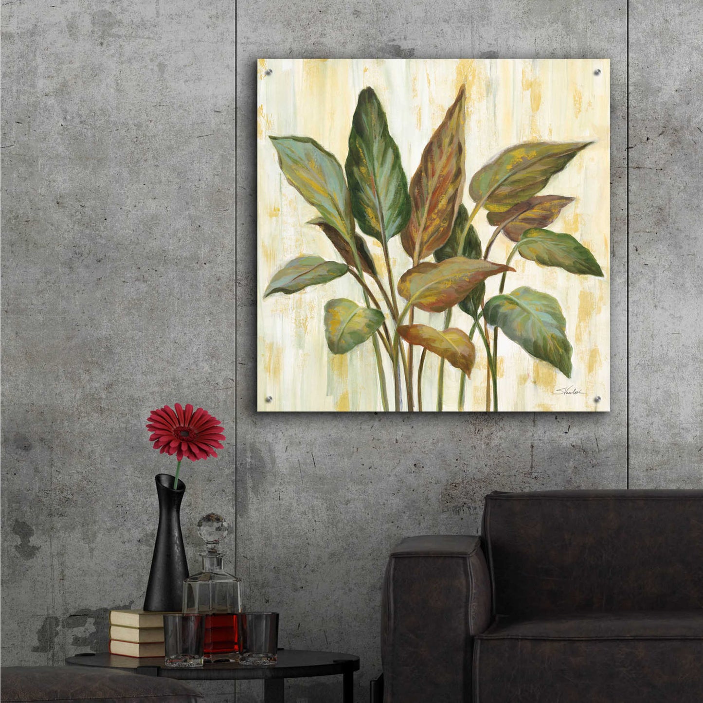 Epic Art 'Fall Greenhouse Leaves' by Silvia Vassileva, Acrylic Glass Wall Art,36x36