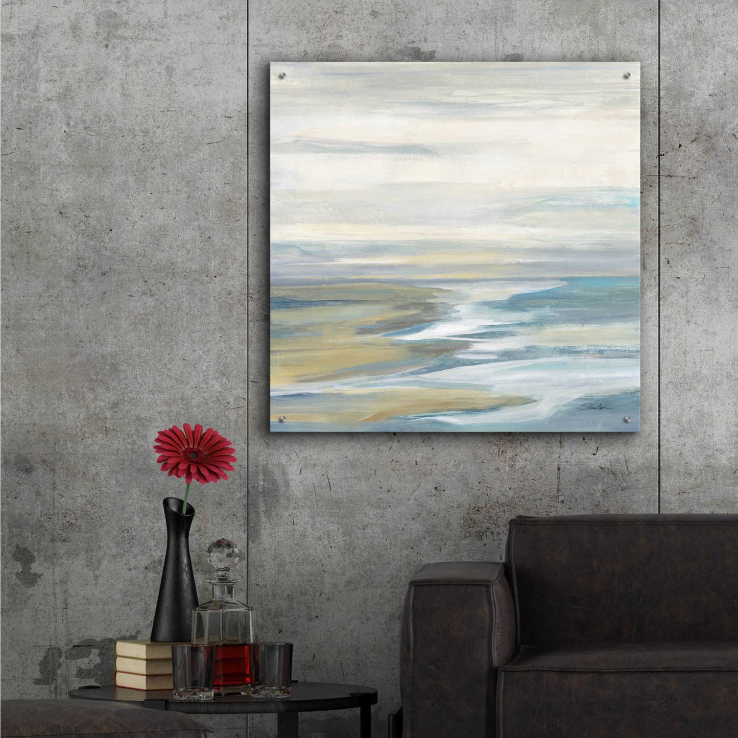 Epic Art 'Morning Sea Light' by Silvia Vassileva, Acrylic Glass Wall Art,36x36