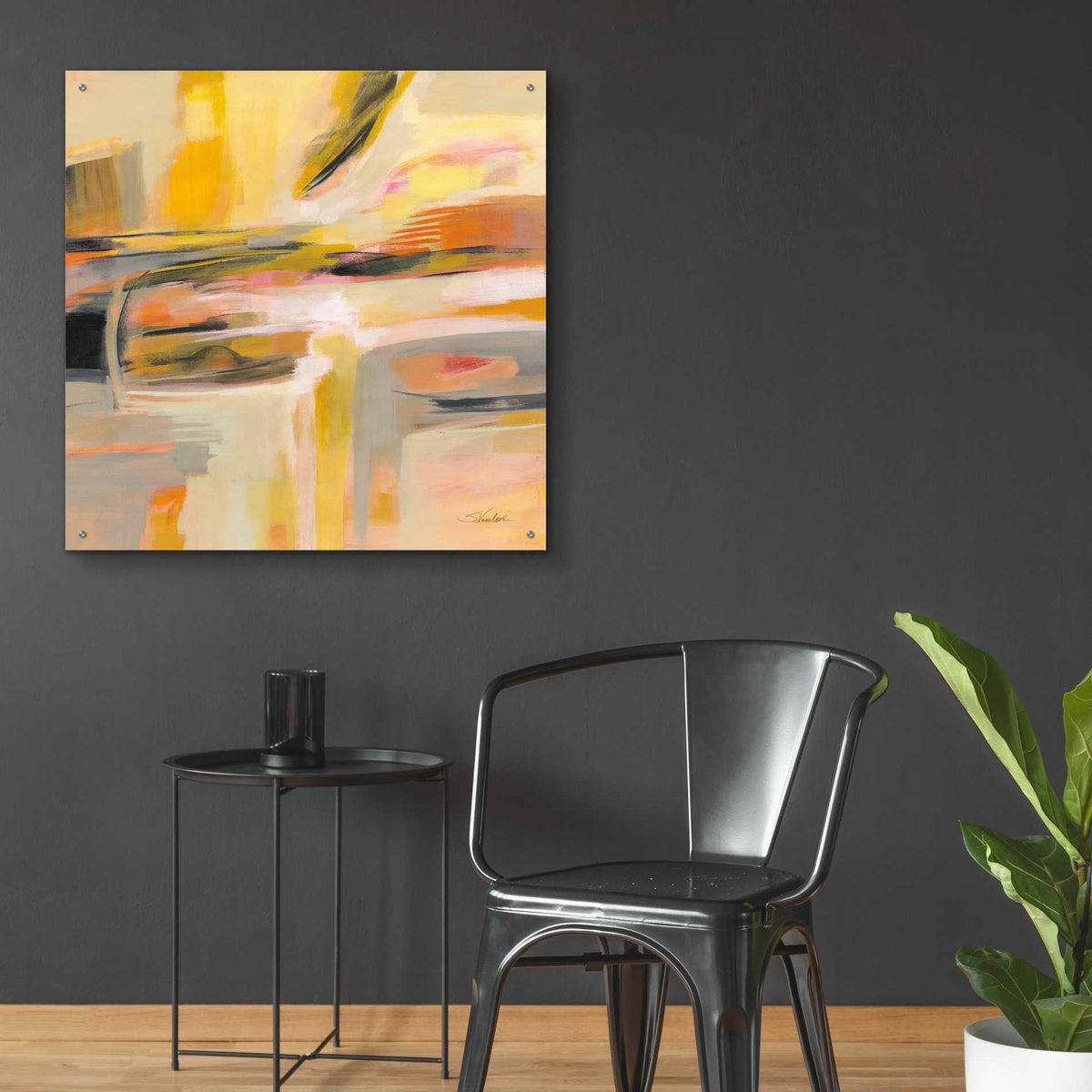 Epic Art 'Happy Sunshine' by Silvia Vassileva, Acrylic Glass Wall Art,36x36
