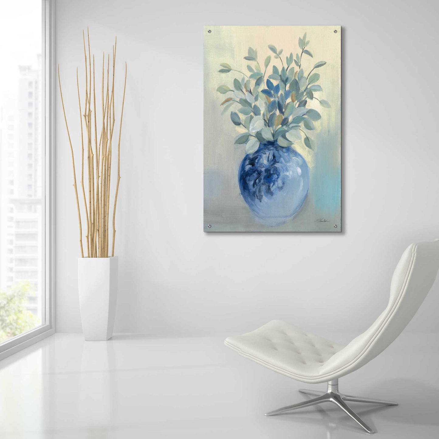 Epic Art 'Sage Botanical' by Silvia Vassileva, Acrylic Glass Wall Art,24x36
