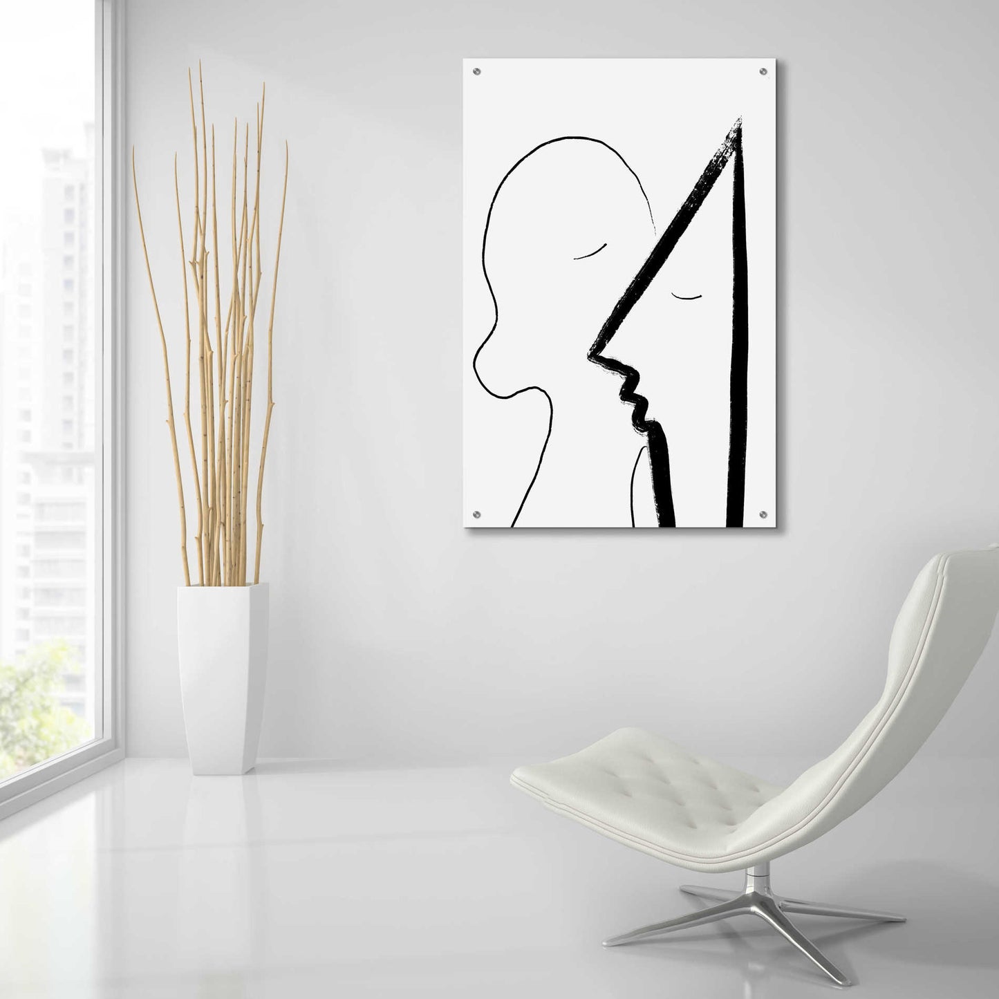 Epic Art 'A Sweet Kiss' by Cesare Bellassai, Acrylic Glass Wall Art,24x36