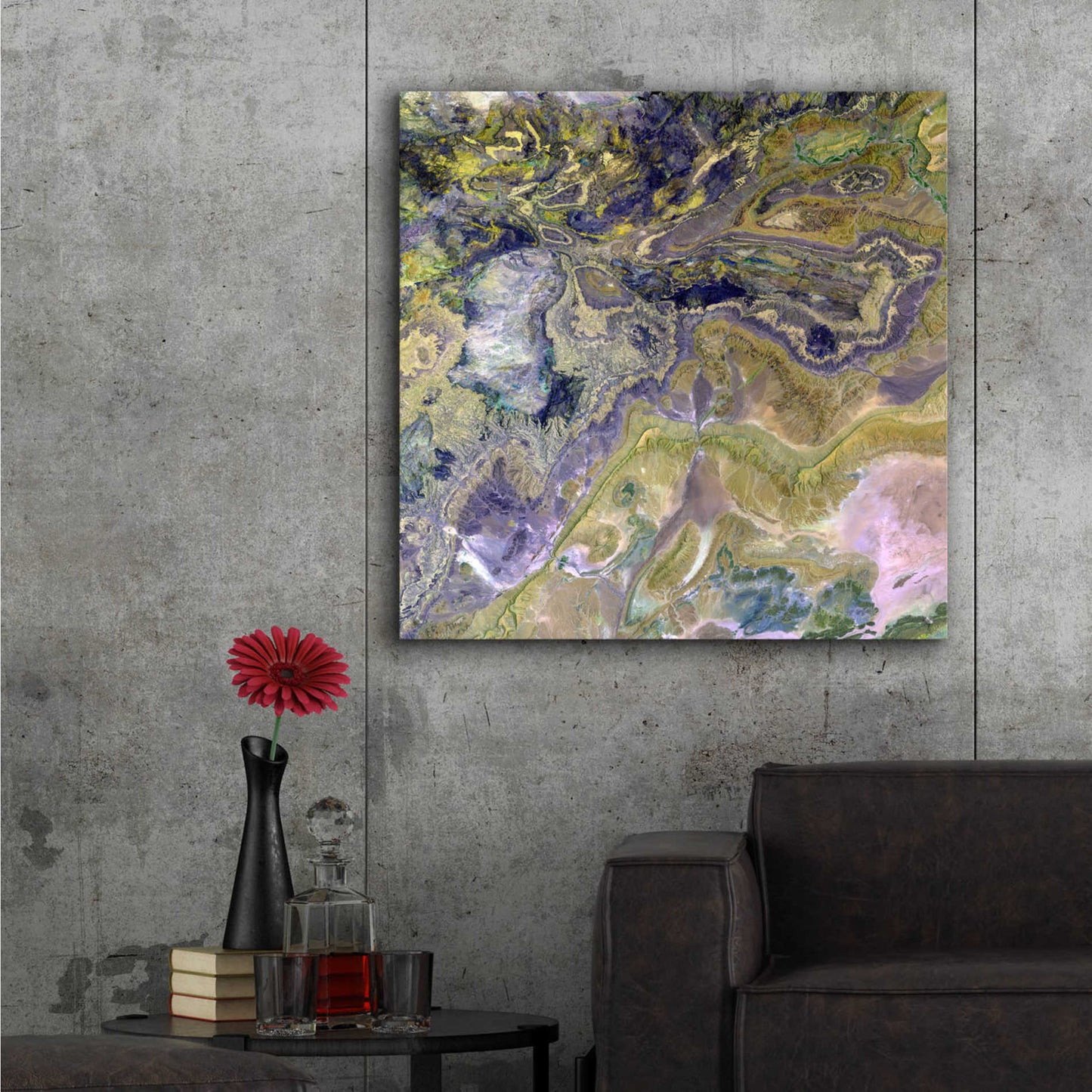 Epic Art 'Earth as Art: Atlas Mountains' Acrylic Glass Wall Art,36x36