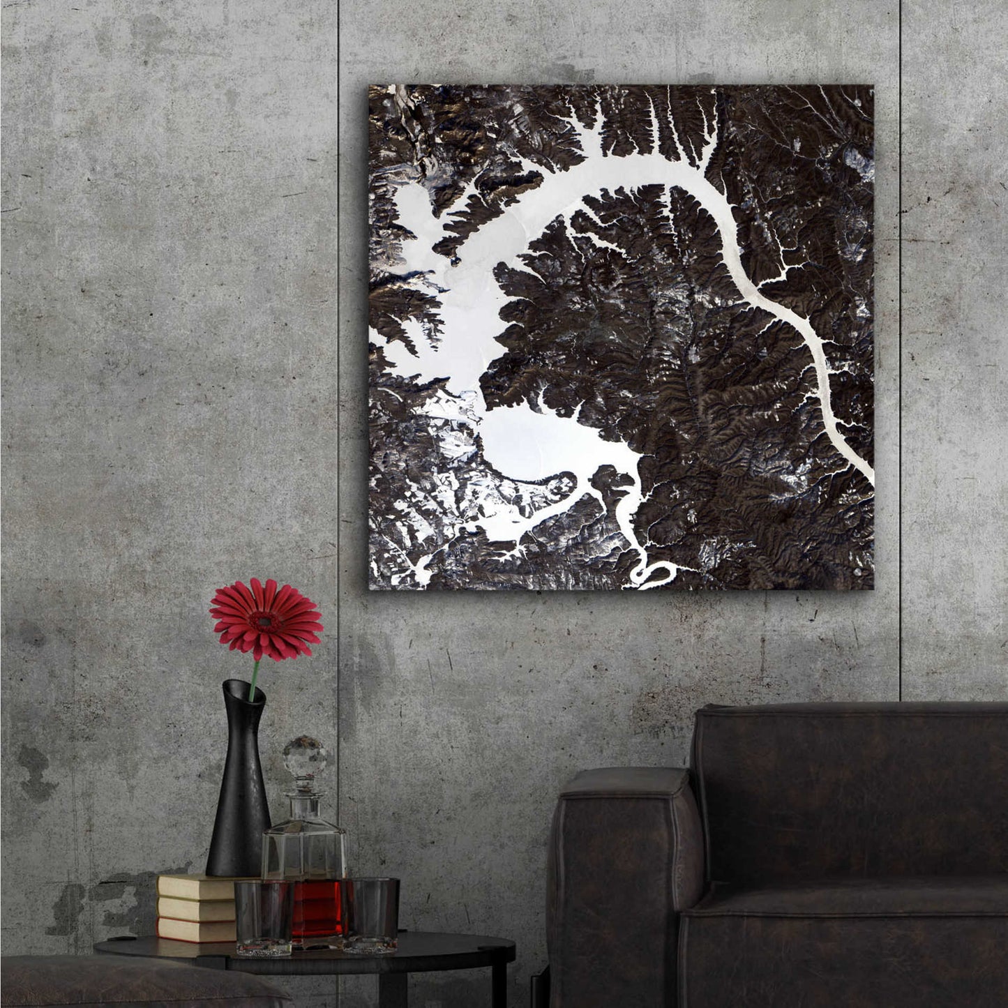 Epic Art 'Earth as Art: Dragon Lake' Acrylic Glass Wall Art,36x36