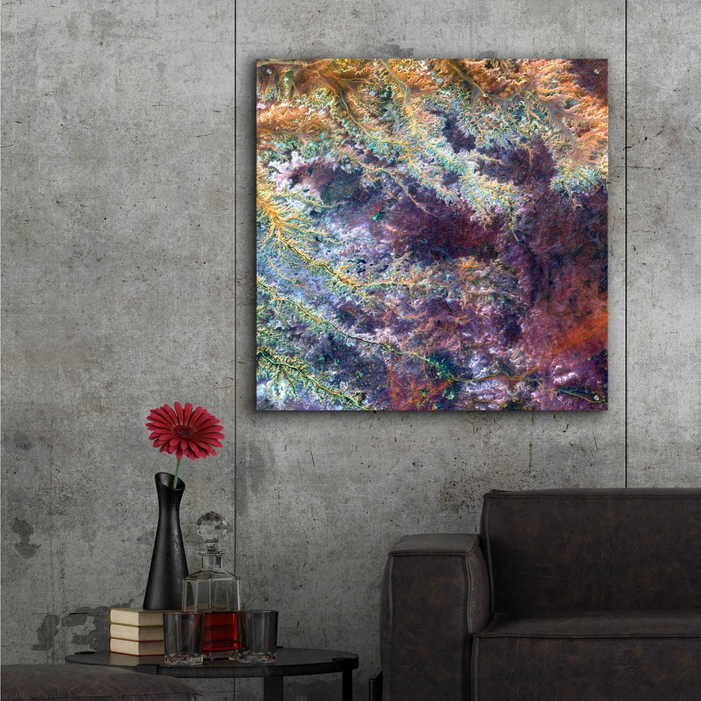 Epic Art 'Earth as Art: Ghadamis River' Acrylic Glass Wall Art,36x36