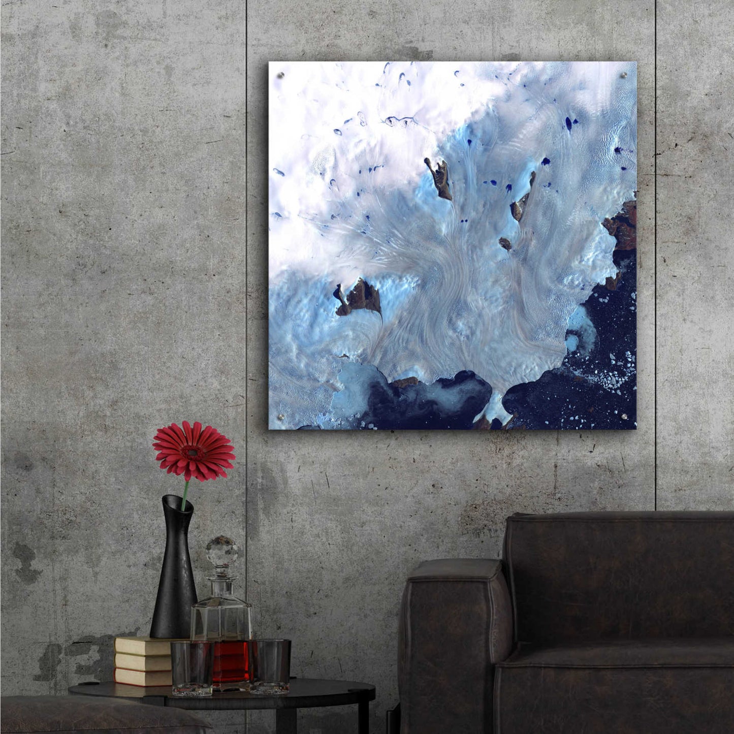 Epic Art 'Earth as Art: Greenland Coast' Acrylic Glass Wall Art,36x36