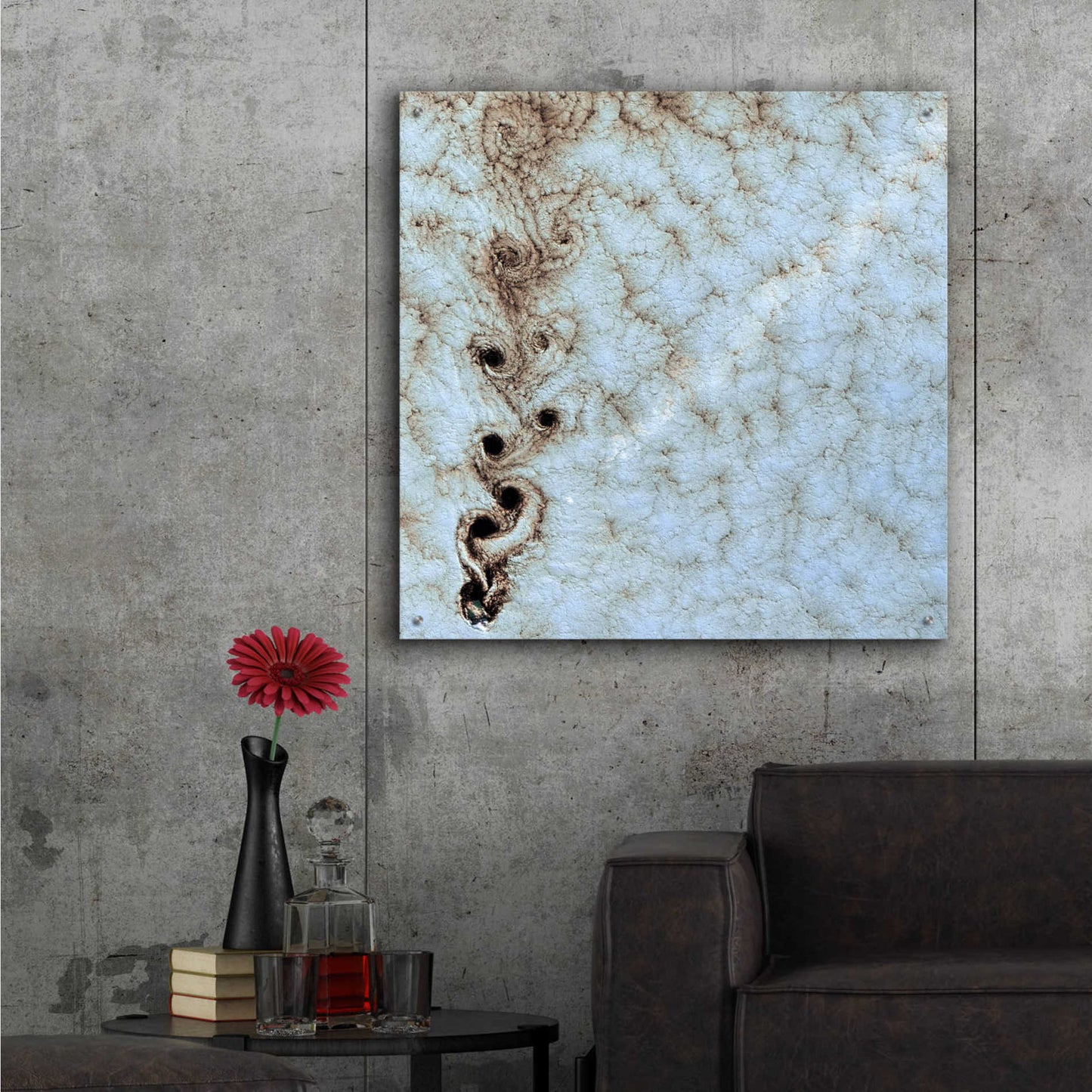 Epic Art 'Earth as Art: Karman Vortices' Acrylic Glass Wall Art,36x36