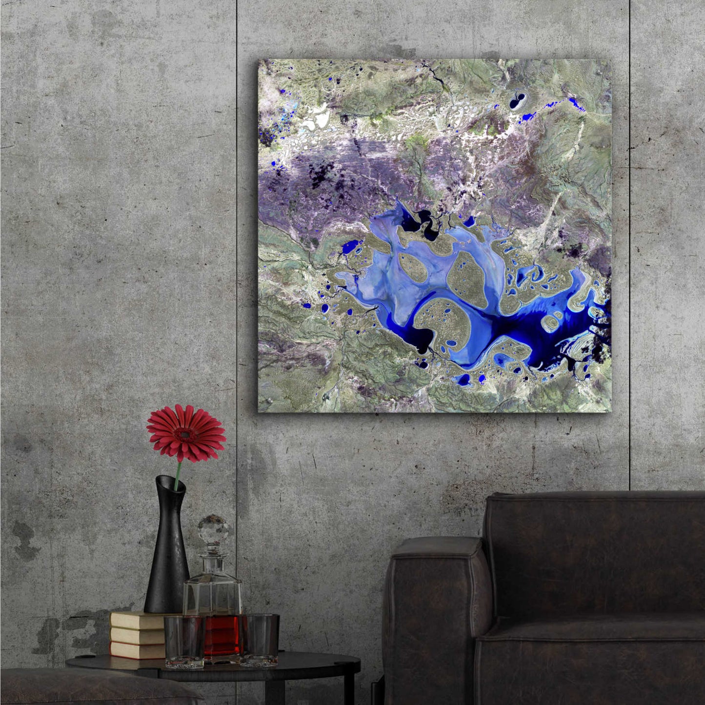Epic Art 'Earth as Art: Lake Carnegie' Acrylic Glass Wall Art,36x36
