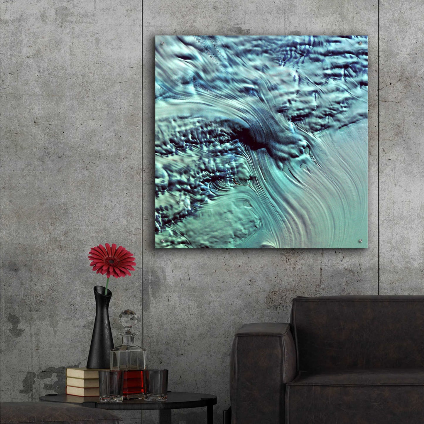 Epic Art 'Earth as Art: Lambert Glacier' Acrylic Glass Wall Art,36x36