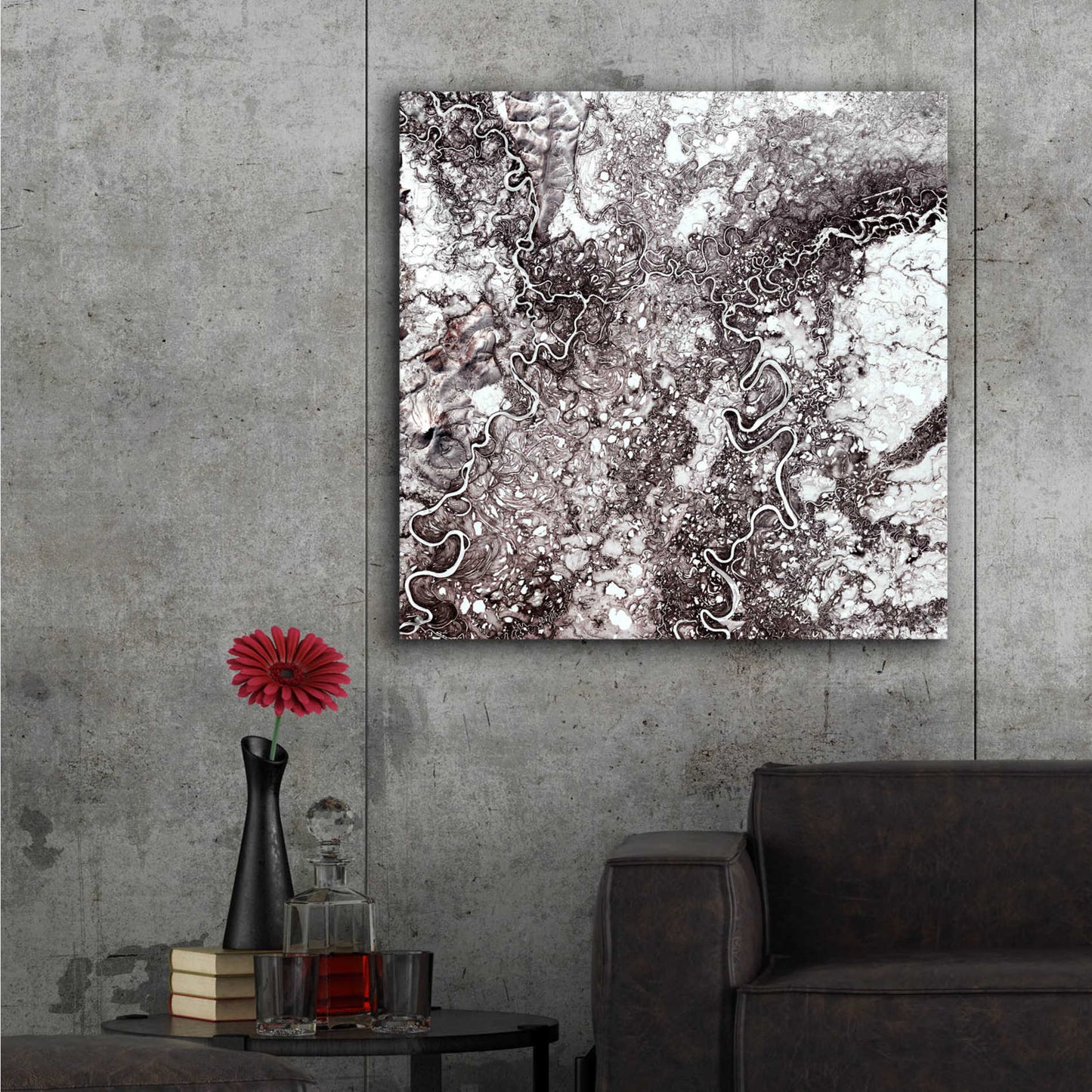 Epic Art 'Earth as Art: Mayn River' Acrylic Glass Wall Art,36x36